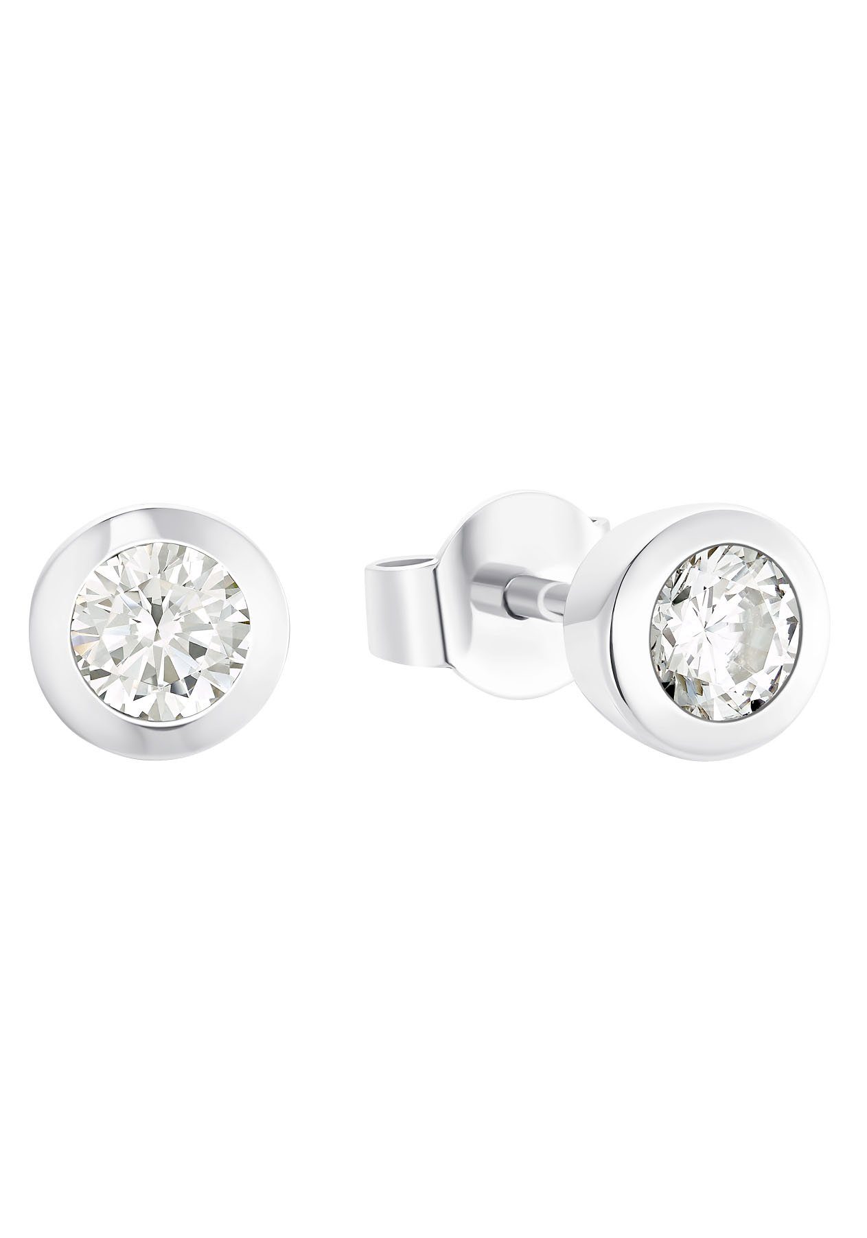 JOOP! Paar Ohrstecker Schmuck Geschenk Ohrschmuck Glitzerstein 2031005, Made in Germany - mit Zirkonia (synth) – Bild 2 von 3