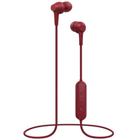 Pioneer C4 In-Ear Bluetooth BT Kopfhörer Rot Headset (Anruffunktion, Bluetooth, Mikrofon, Sprachsteuerung, Bluetooth 4.2, Wireless Headset, Sprachstuerung, Bluetooth 4.2, Leicht, Anruf-Funktionen, Integriertes Mikrofon, Inline-Fernbedienung)