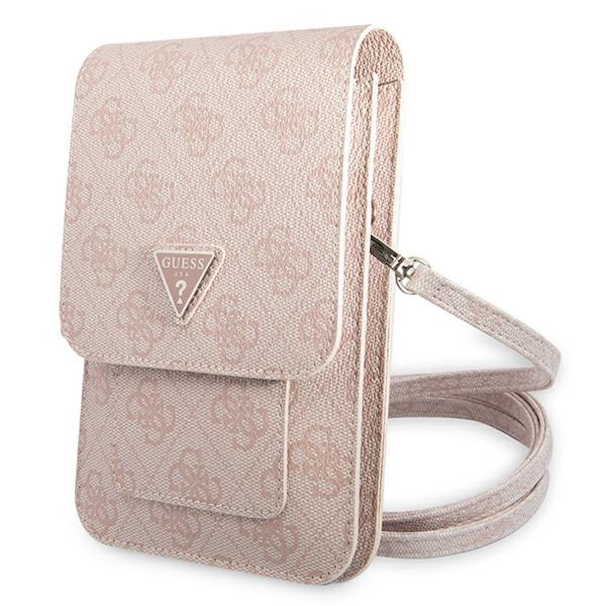 Guess Smartphone-Hülle Guess Torebka Universell Handy Tasche Umhängetasche 4G Triangle Rosa
