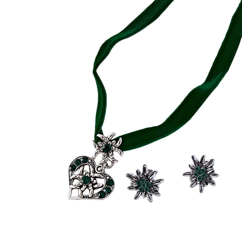 Coonoor Schmuckset Damen Oktoberfest Schmuckset, Edelweiß günstig online kaufen