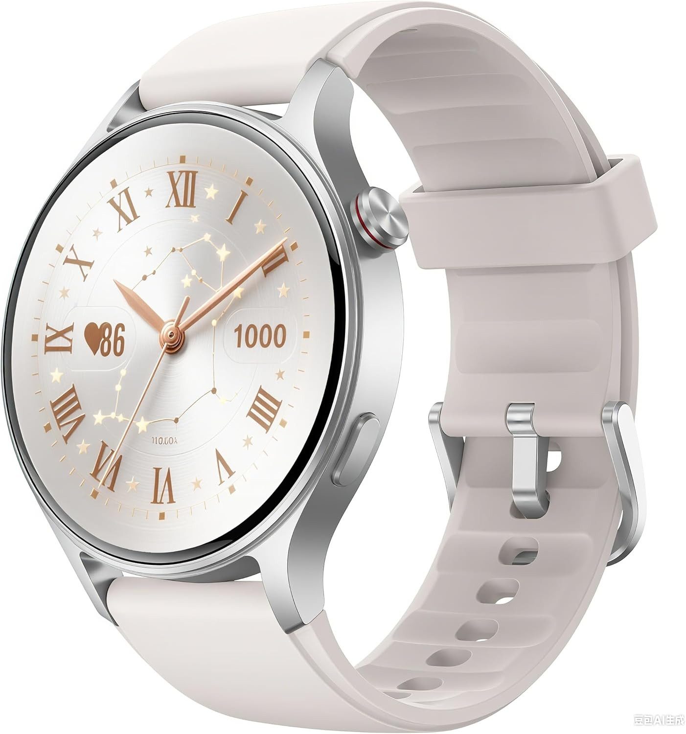 Fitpolo AR01 - Gris Smartwatch (4,7 cm, Android iOS), Smartwatch mit Telefonfunktion, 1.91 Zoll Display, Fitness Tracker