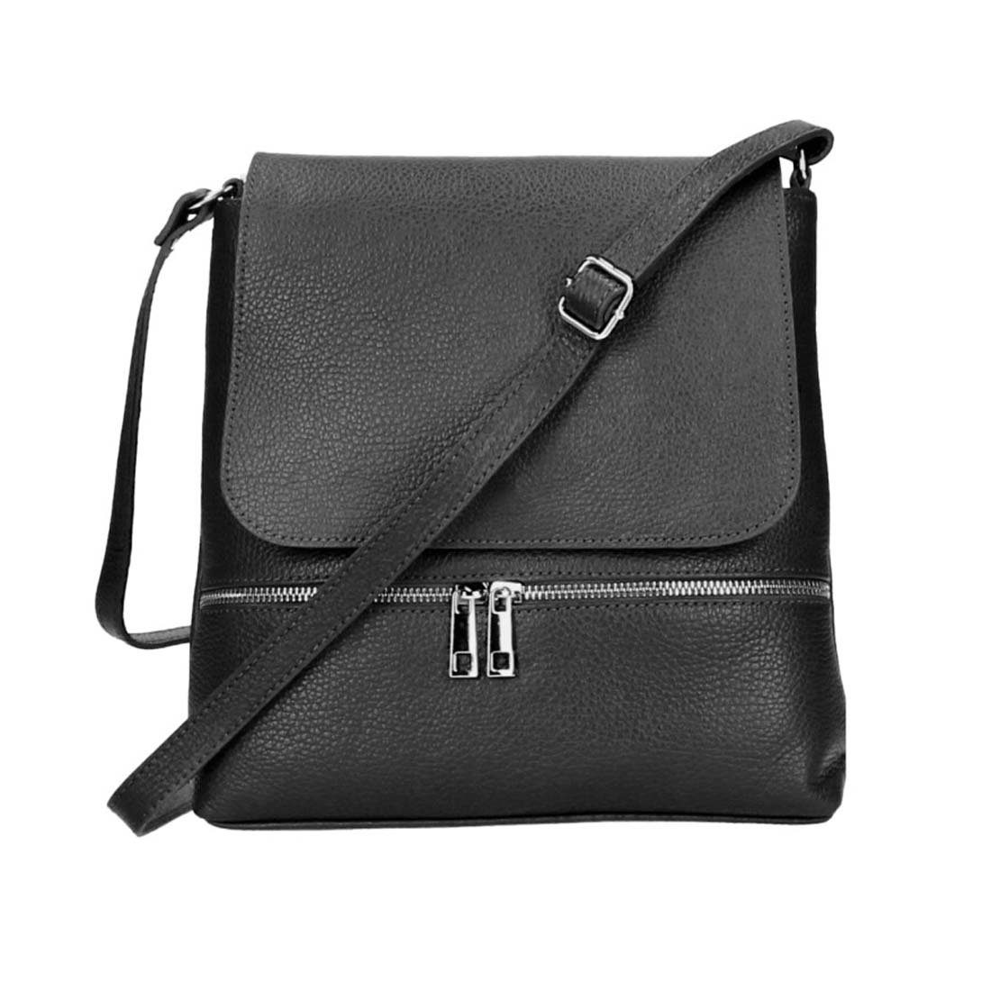 ITALYSHOP24 Schultertasche Made in Italy Damen Leder Tasche Messenger, Handtasche Crossbody Umhängetasche Shopper CrossOver Tablet