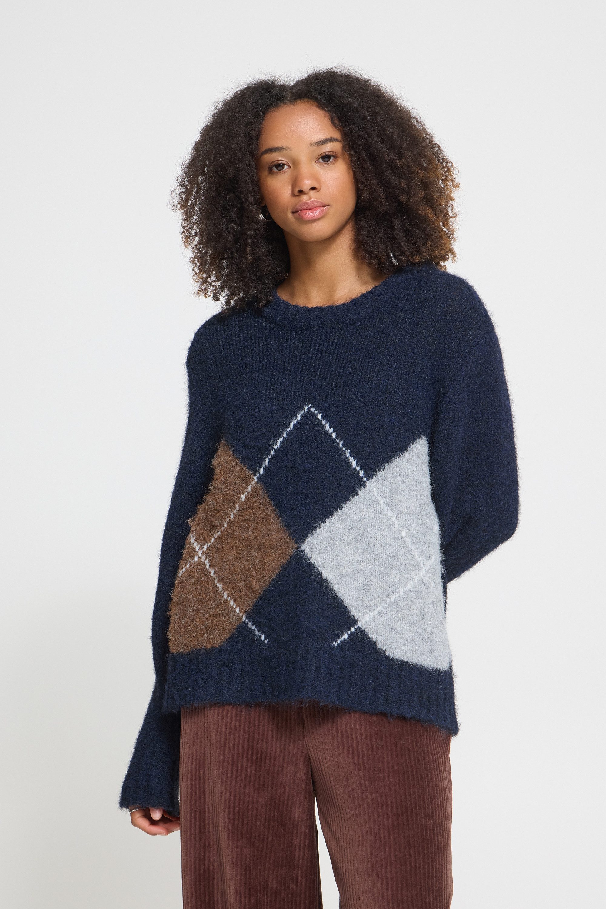 ICHI Strickpullover Langarm IHBAYANA