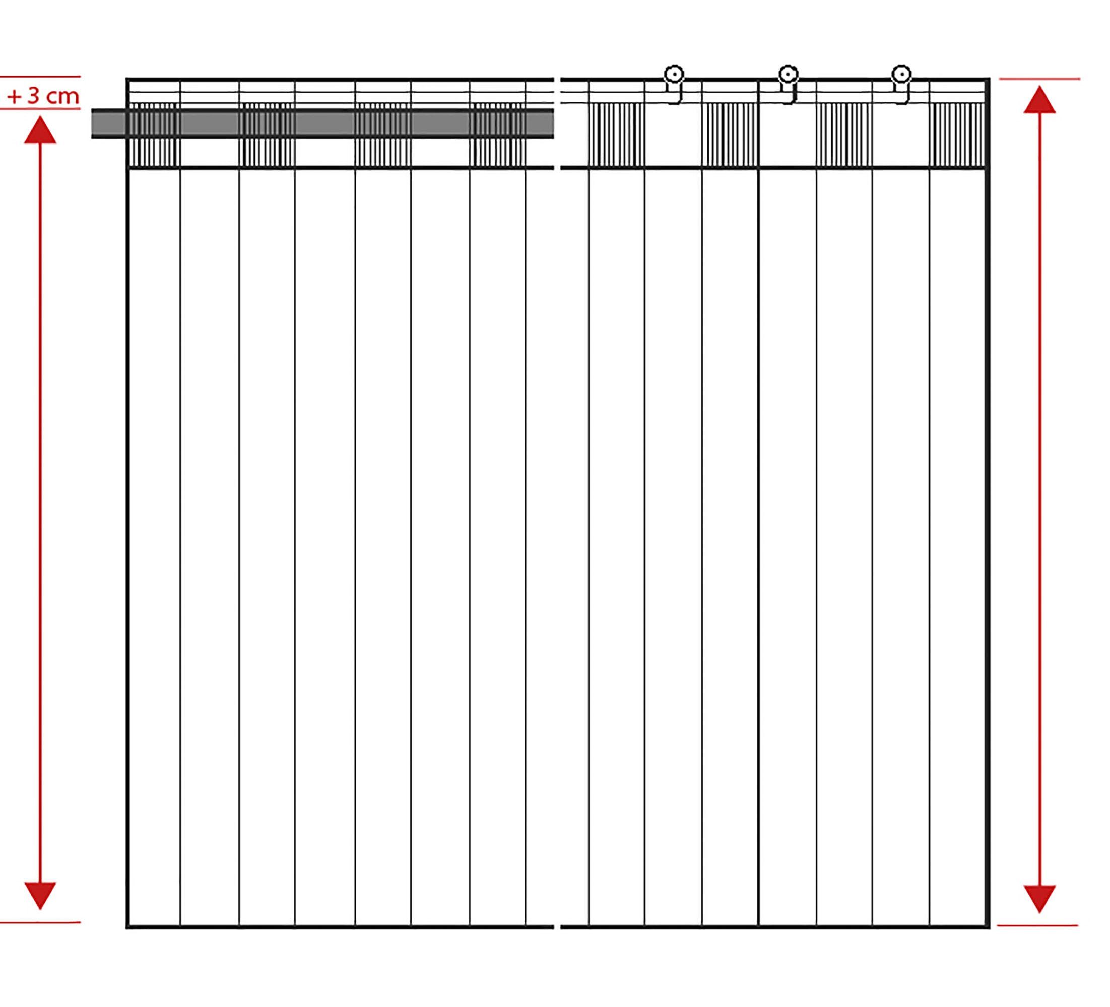 HxB: mit Jacquard, verdeckte you!, leinen 245x146, Schlaufen verdeckten for (1 St), blickdicht, Messina, Neutex Vorhang Schlaufen Schal