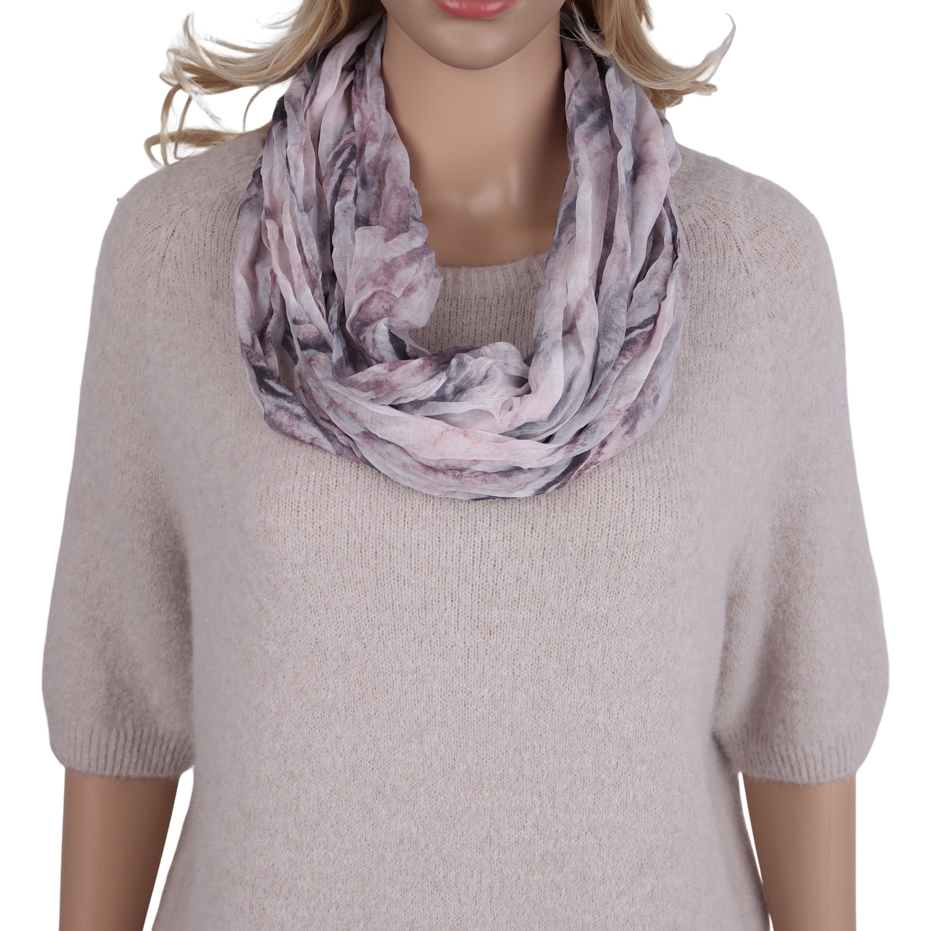 MIRROSI Loop Damen Schal mit Regenbogen-Muster Weich, (Zweimal um den Hals günstig online kaufen