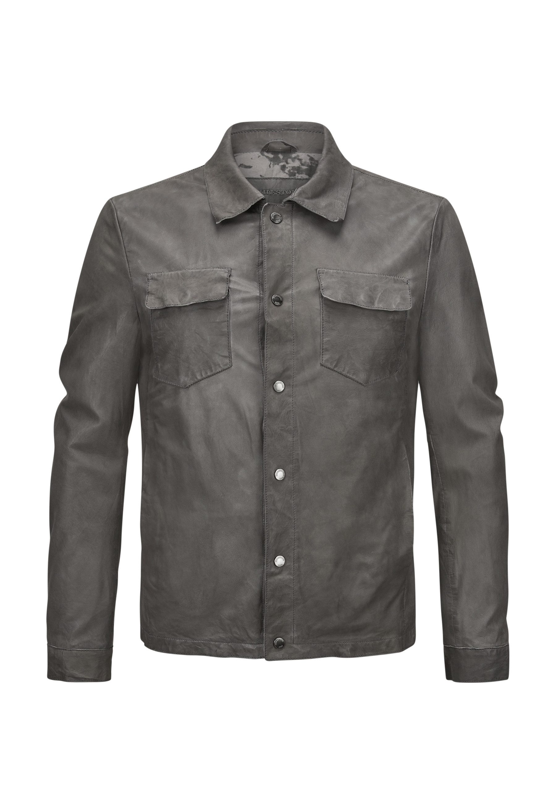 Lederjacke MSSantiago Herren Bikerjacke Jacke Leder klassisch