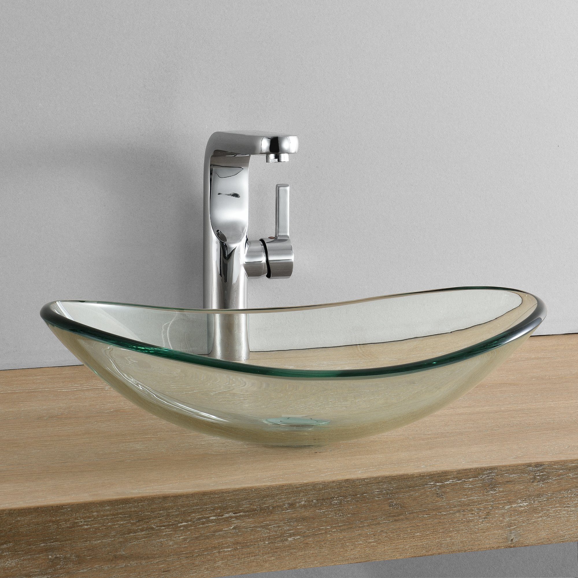 neu.haus Waschbecken, »Jarvis« Glas Aufsatzwaschbecken 47x30,5x13cm günstig online kaufen
