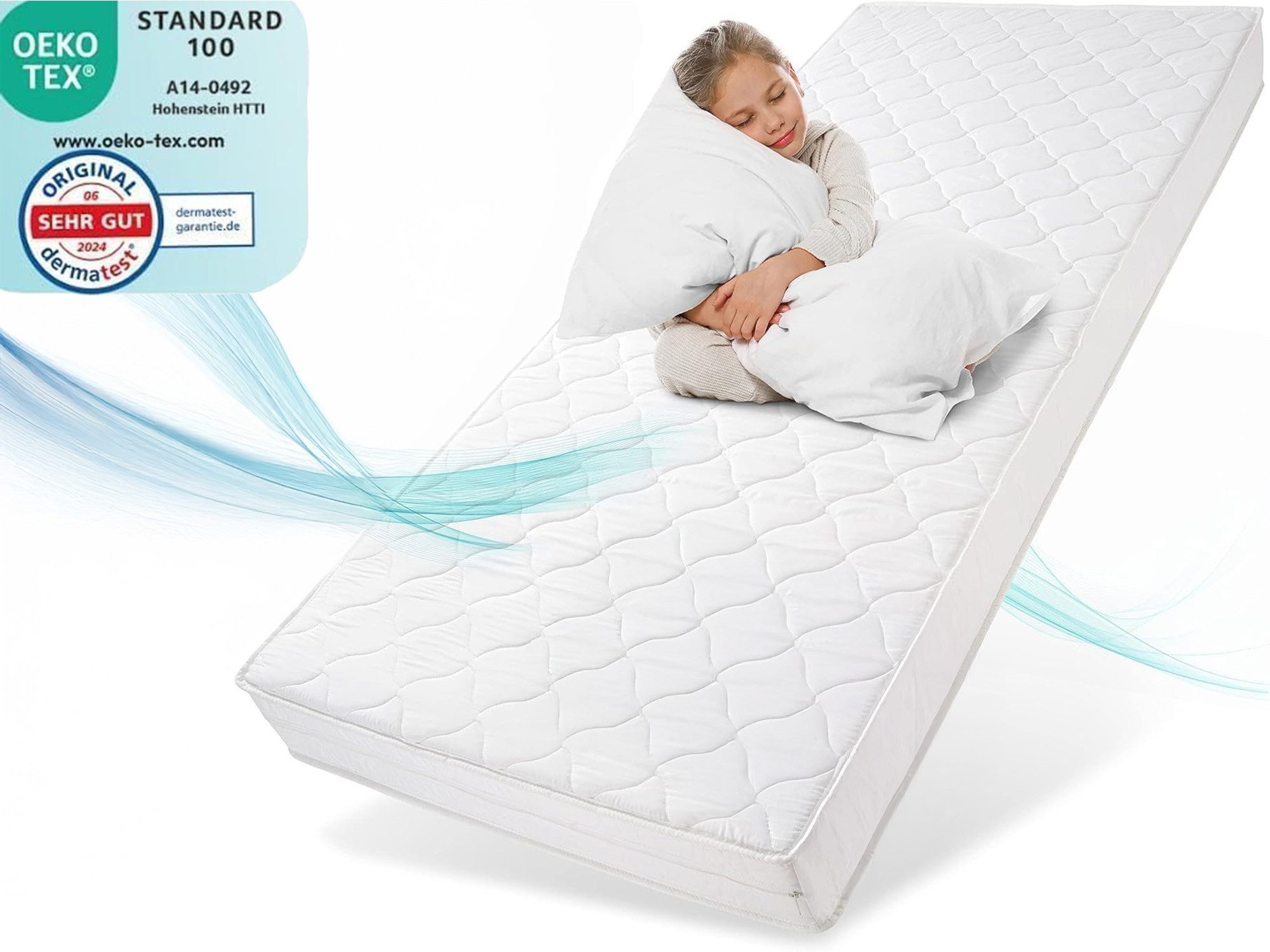 Komfortschaummatratze Kindermatratze Comfortpur, Sun Garden, 16 cm hoch, (Bezug waschbar), 80x160, 90x200, 120x200 cm