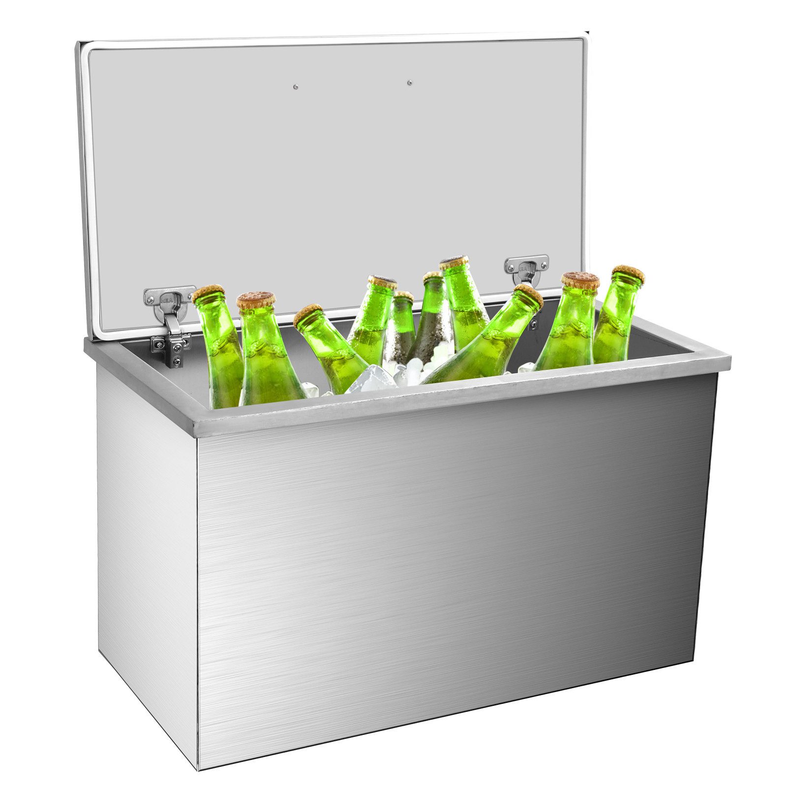 GarveeMore Schubladenbox Edelstahl-Einbaukühler 83 QT – Outdoor-Kühlbox mit Ablaufschlauch