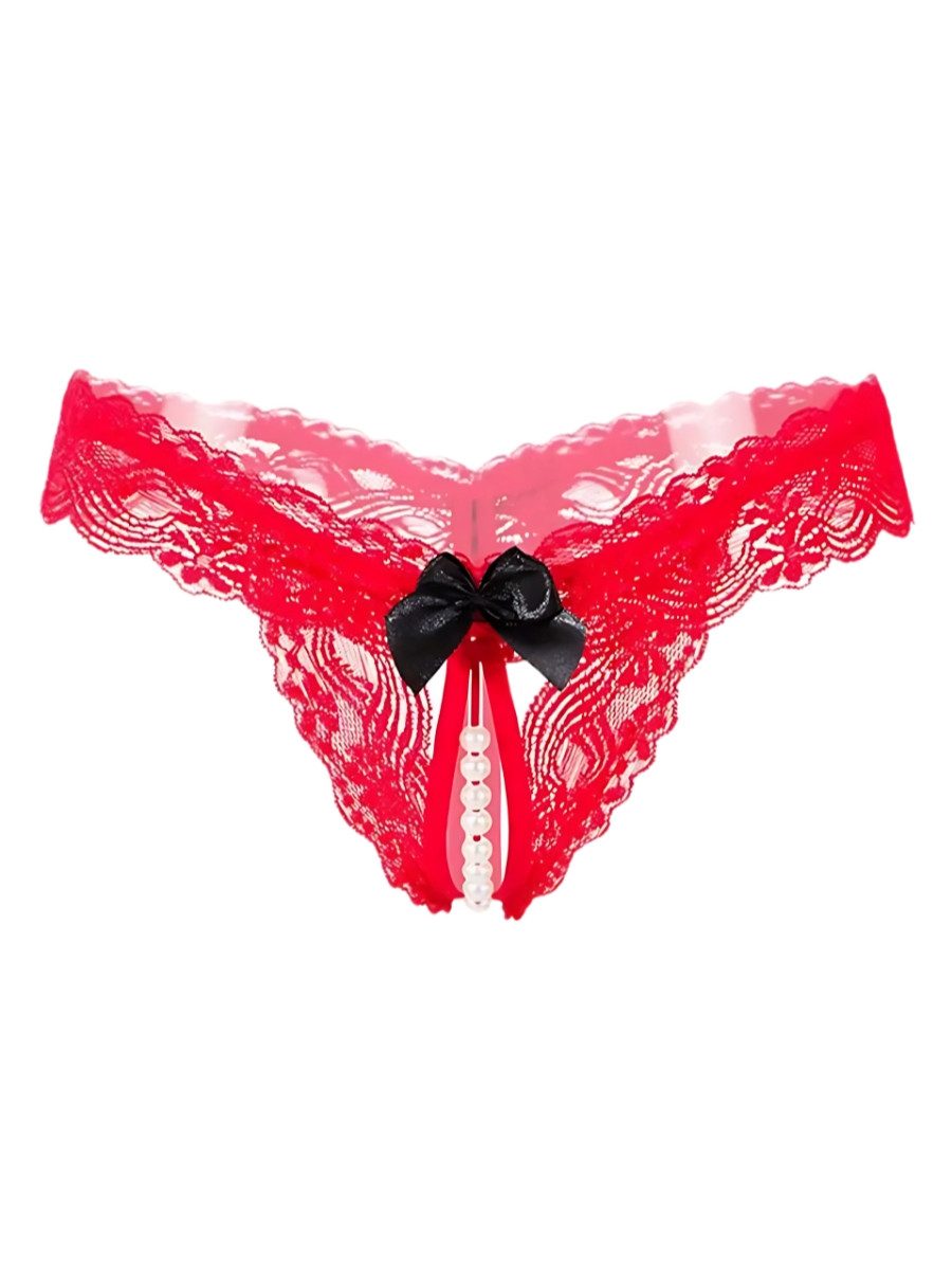 Elegant Love Tanga-Ouvert Damenslip, sexy Unterwäsche, Dessous mit Ouvert Tanga /V-Strings mit offenem Schritt