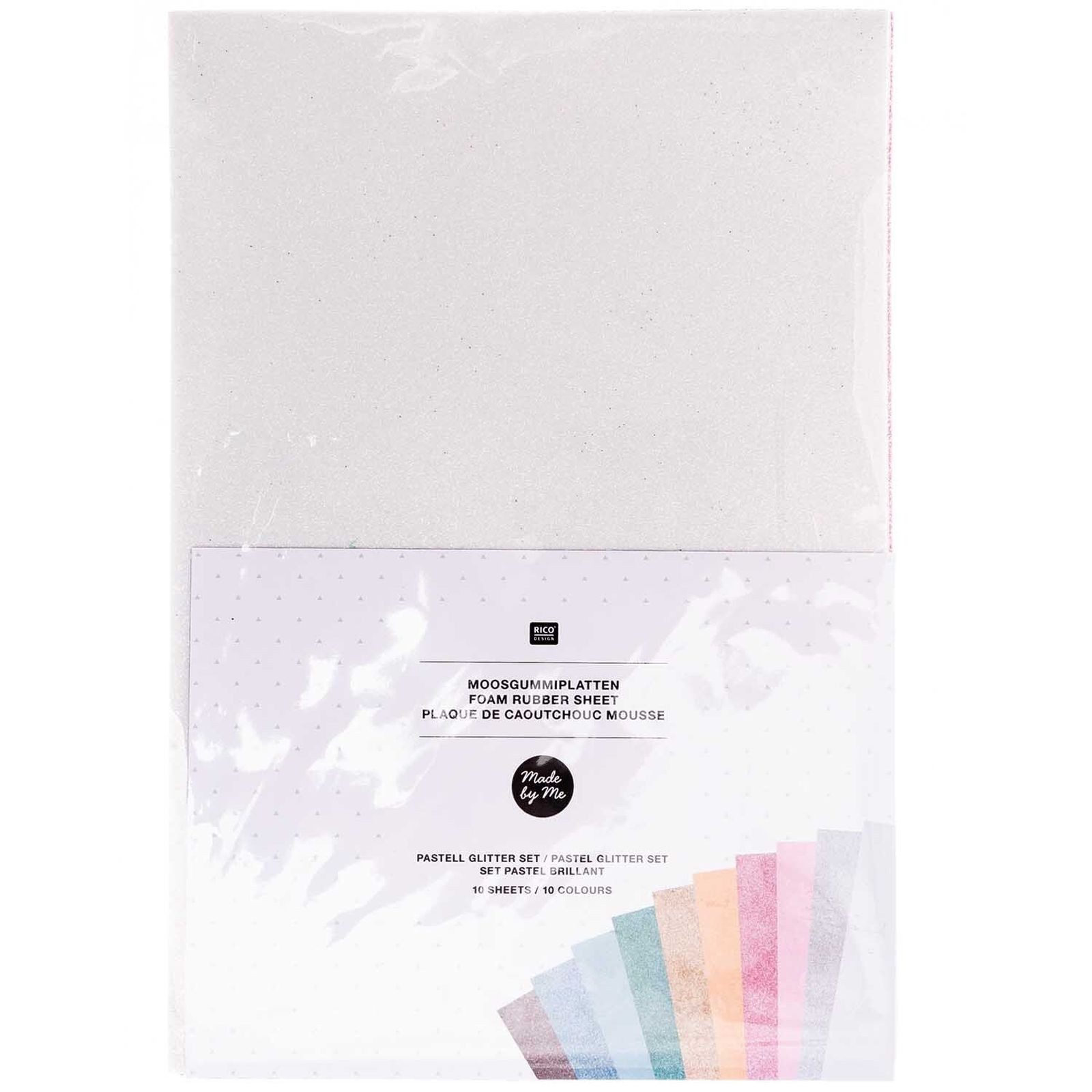Rico Design Moosgummi Platten 10er-Set, verschiedene Varianten