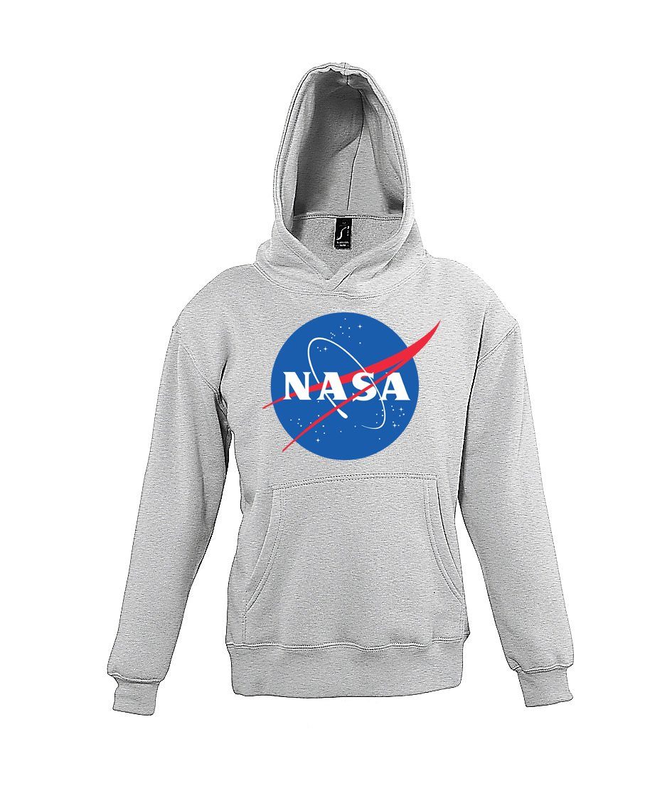 Youth Designz Kapuzenpullover NASA Kinder Hoodie für Jungen und Mädchen mit Modischem Print Grau