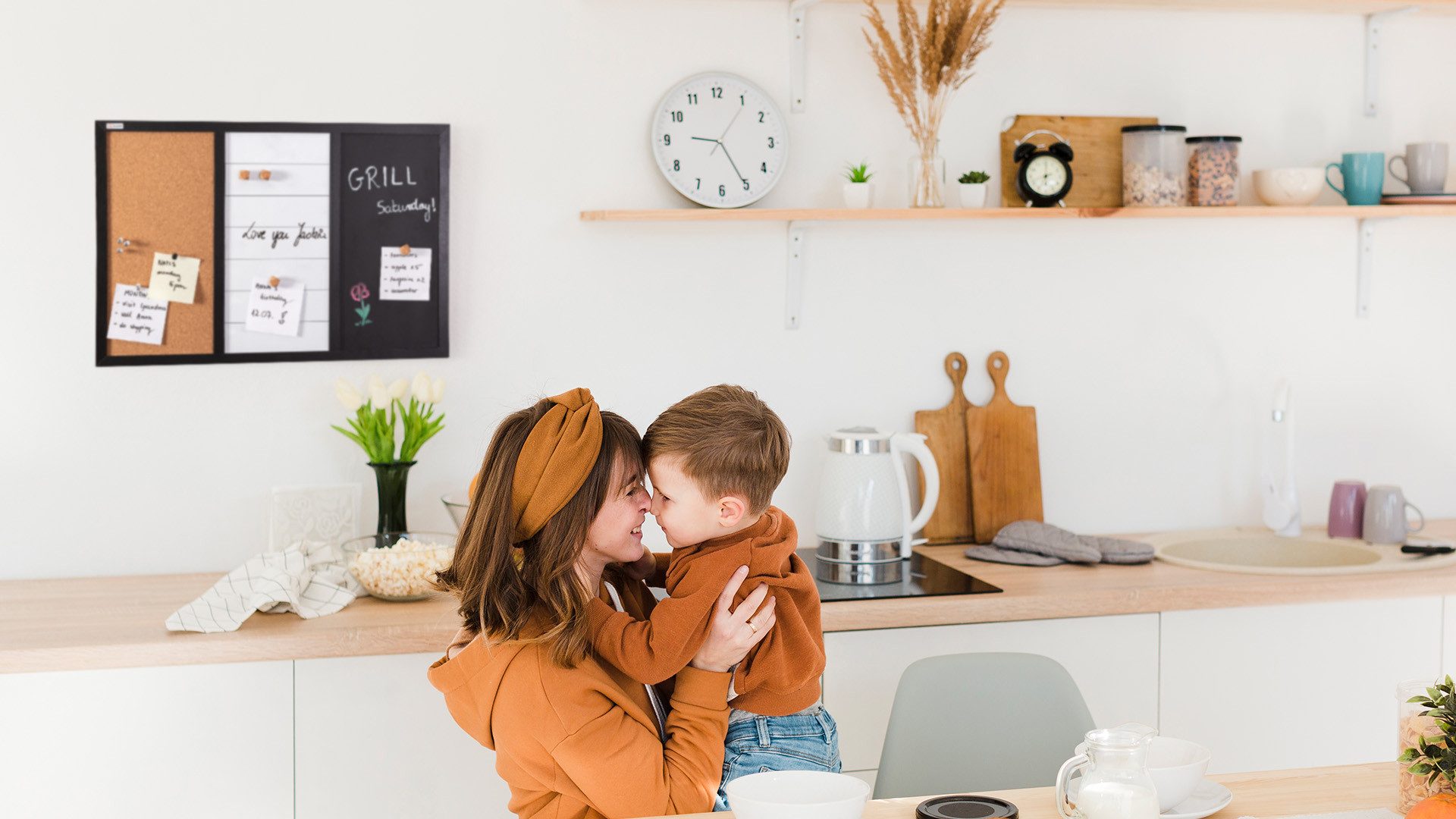 ALLboards Magnettafel 3-in-1-Kombitafel: Whiteboard, Kreide (magnetisch) und Kork, 60×40 cm