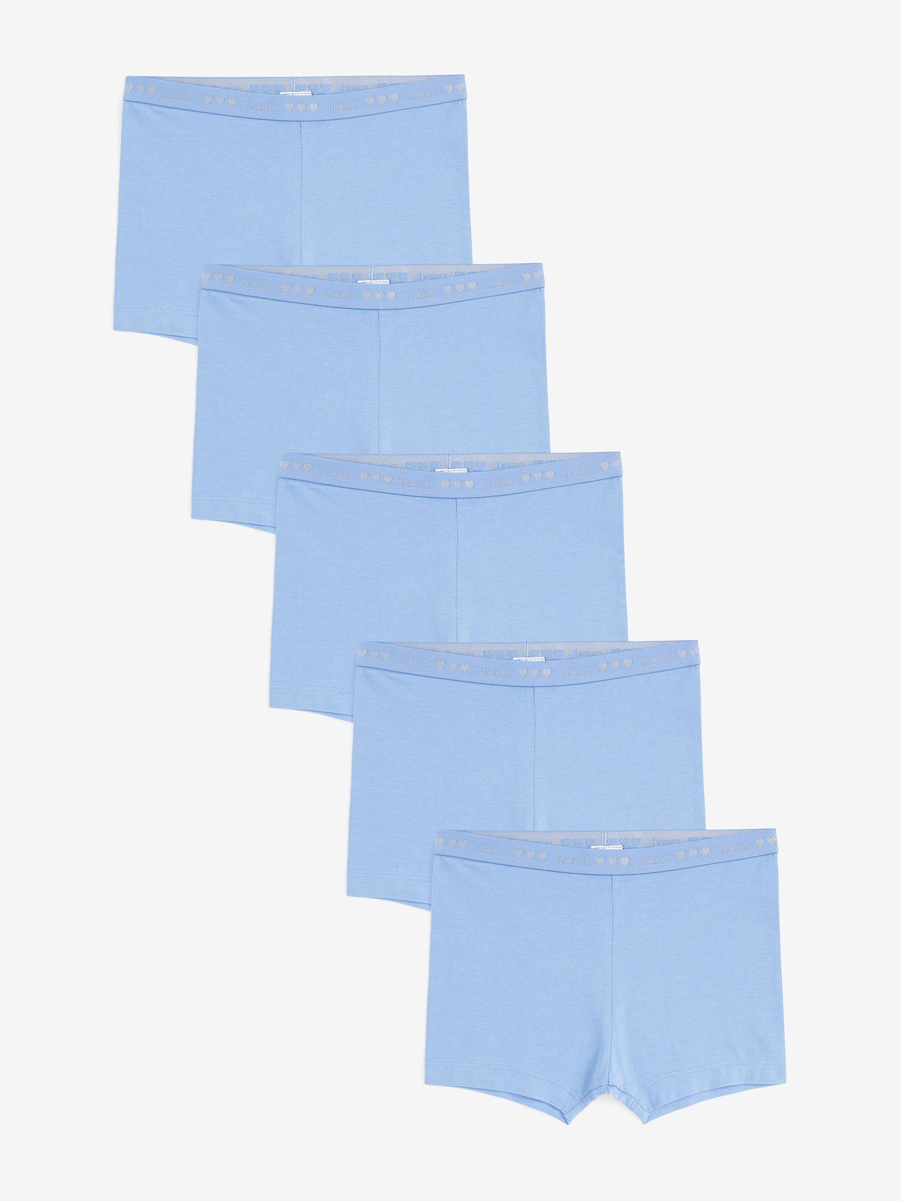 Next Schlüpfer Shorts mit Blümchenmuster, 5er-Pack (5-St) Light Blue