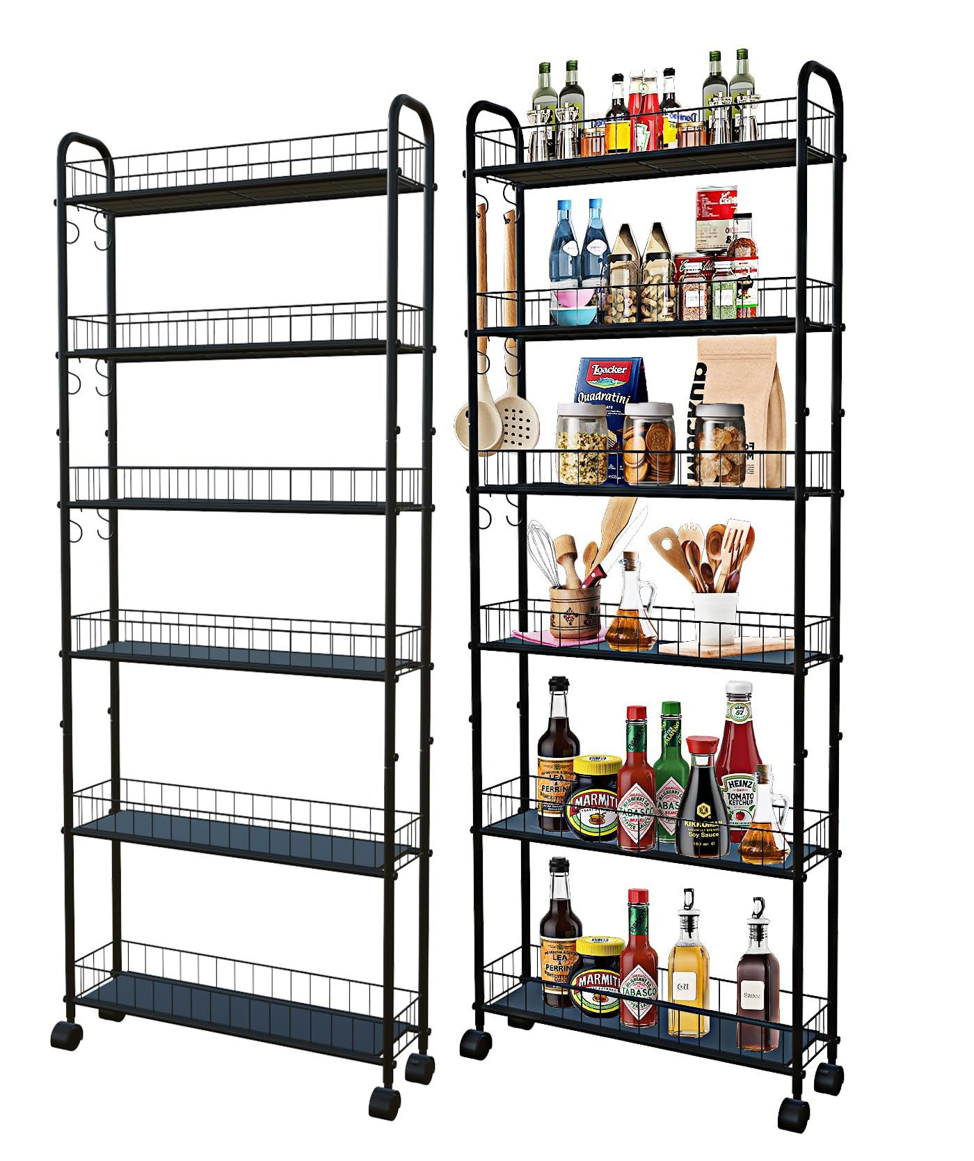 GarveeMore Badregal 6 Tier Mobile Regalseinheit, günstig online kaufen