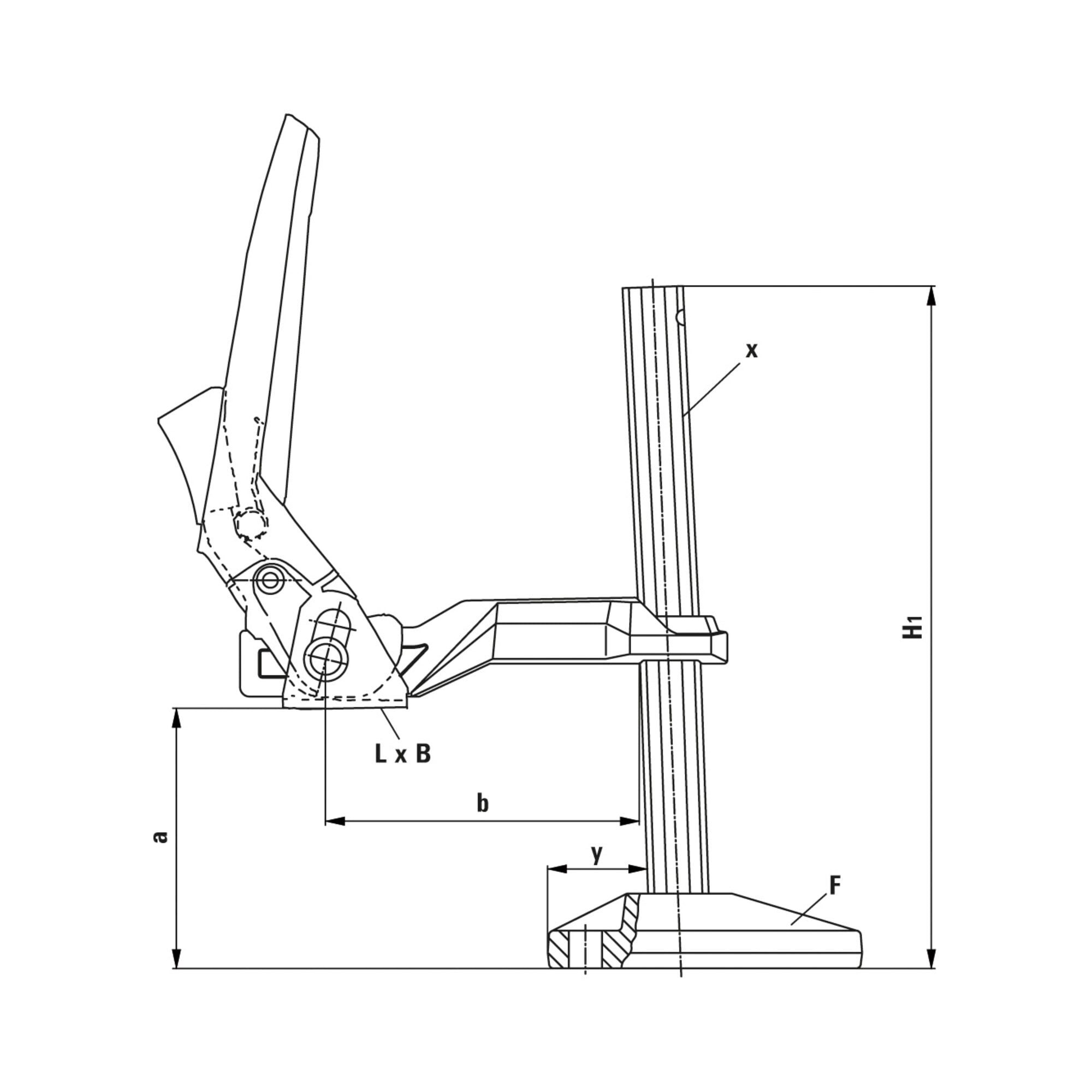 Bessey Spannzange Bessey Maschinentischspanner BS 200/100