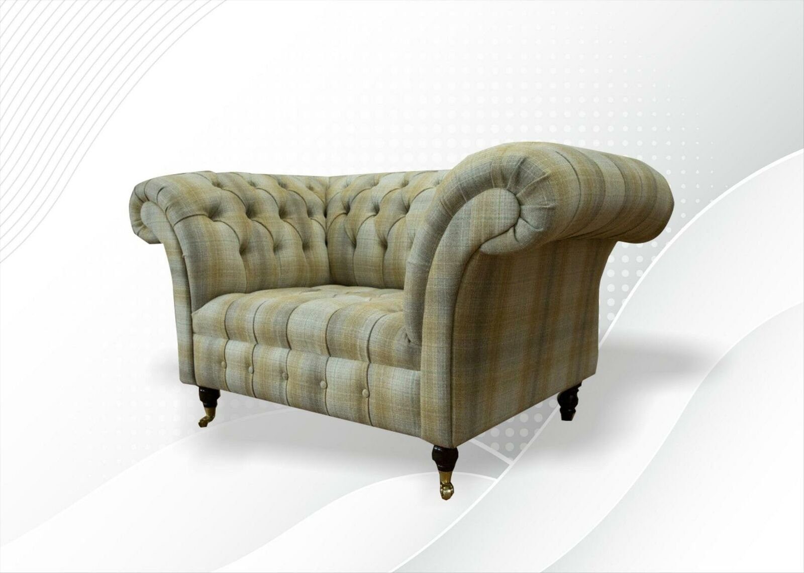 Couchgarnitur JVmoebel Chesterfield Beige Made 3+2+1 Luxuriöse Chesterfield-Sofa Europe Sitzer, in