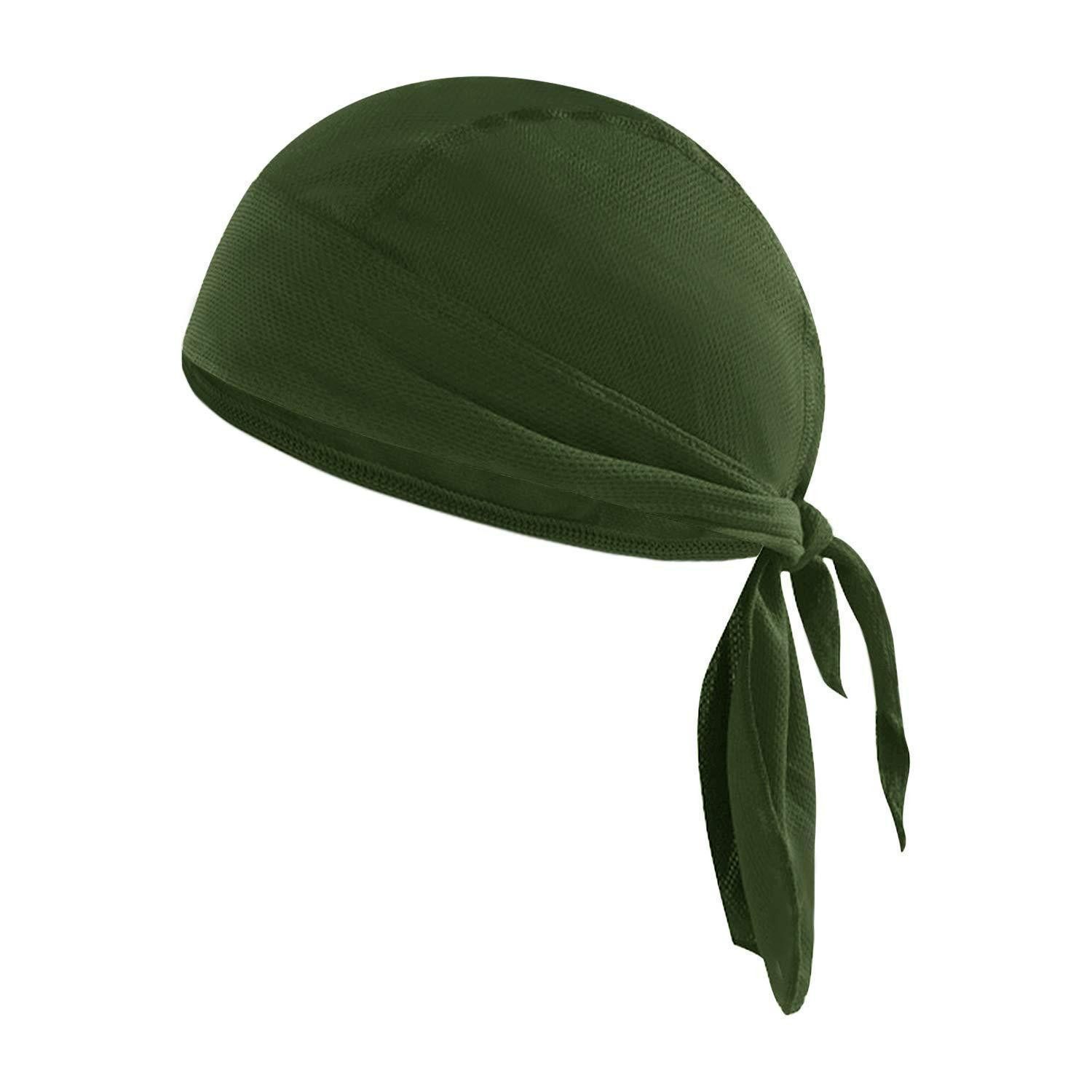 LuxusKollektion Stirnband Sport Bandana Cap Hut Grün (1-St)