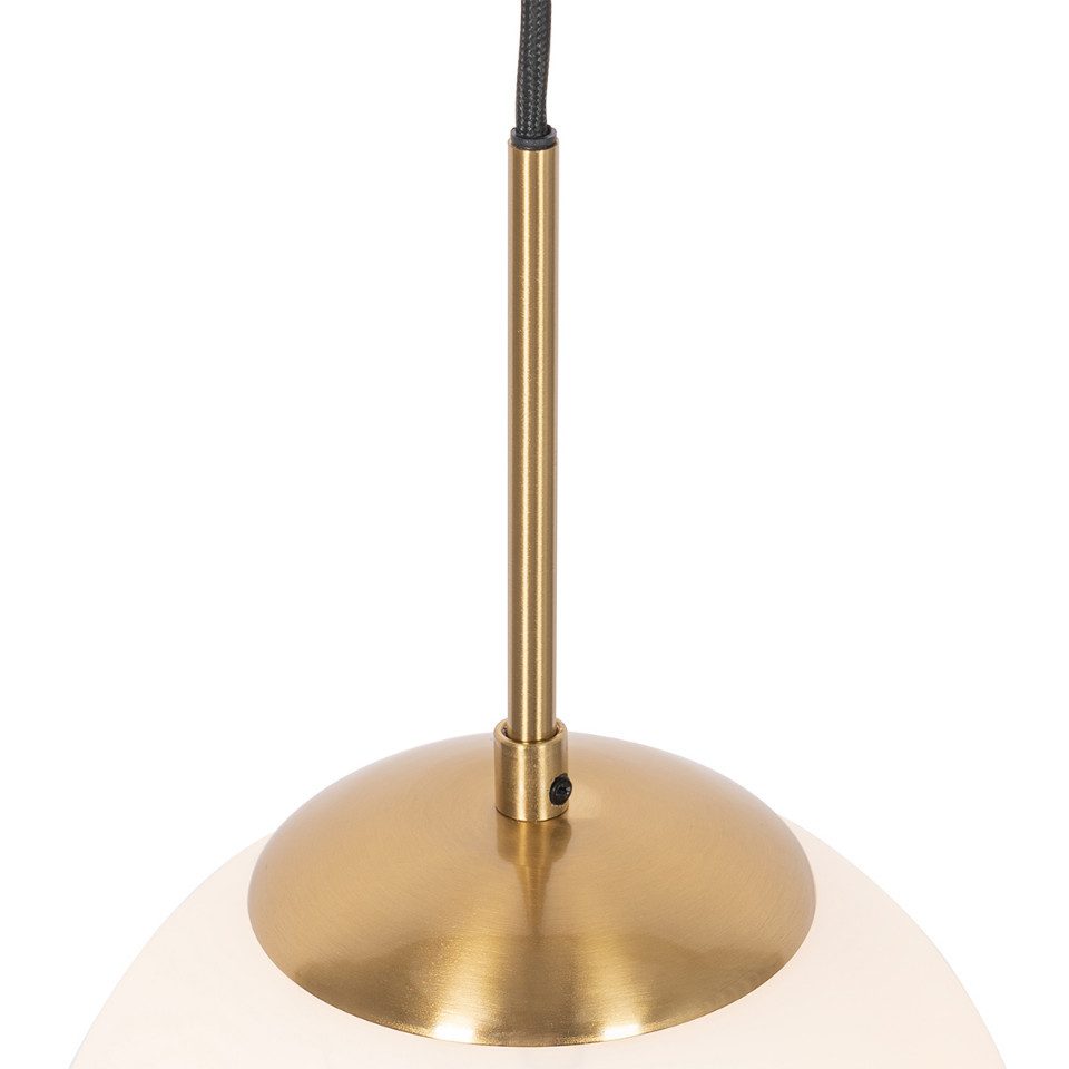Qazqa Pendelleuchte Flore, ohne Leuchtmittel, Warmweiß, QAZQA Hängeleuchte, e27, Gold, Stahl, Design