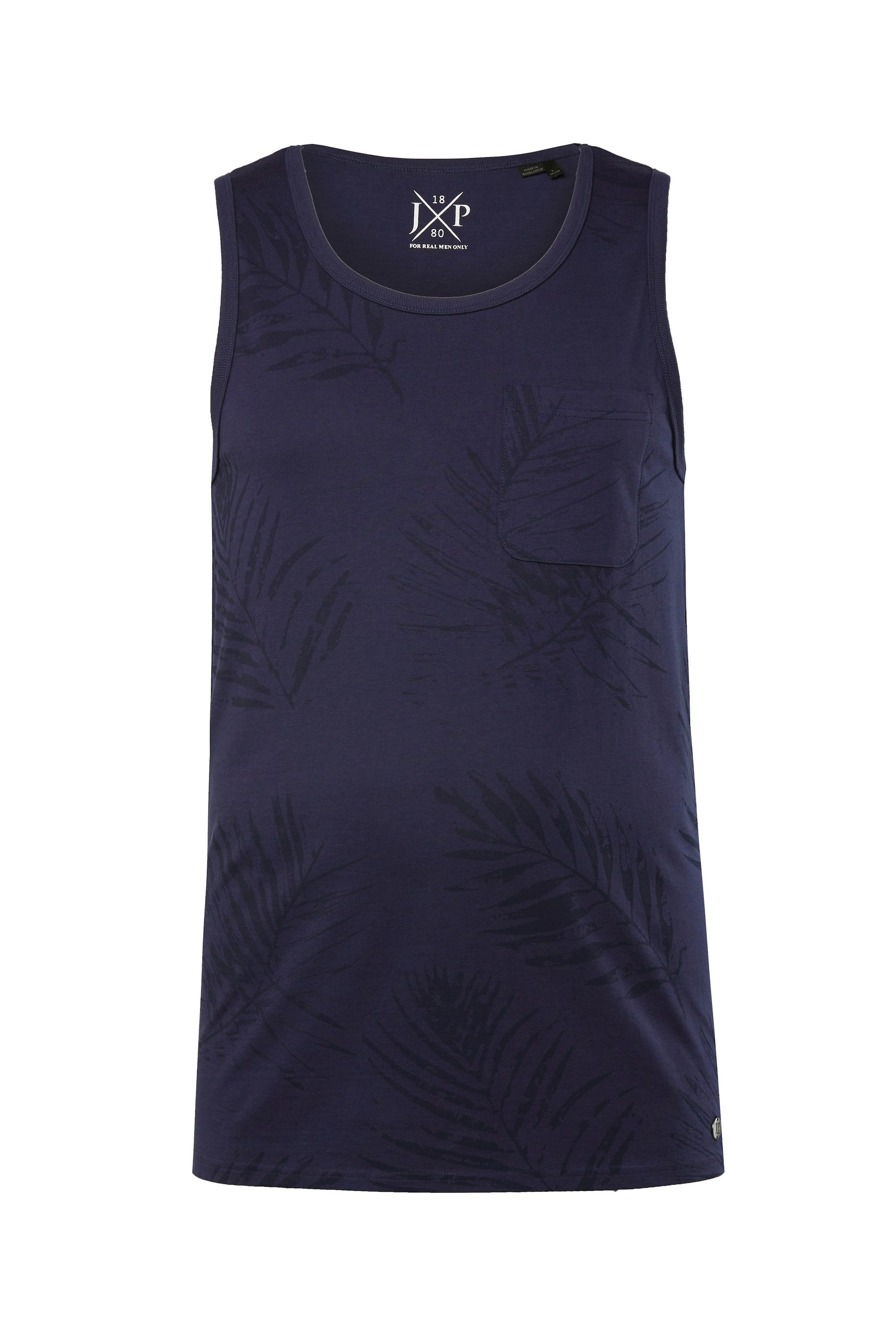 JP1880 T-Shirt Tanktop floraler Print Brusttasche günstig online kaufen