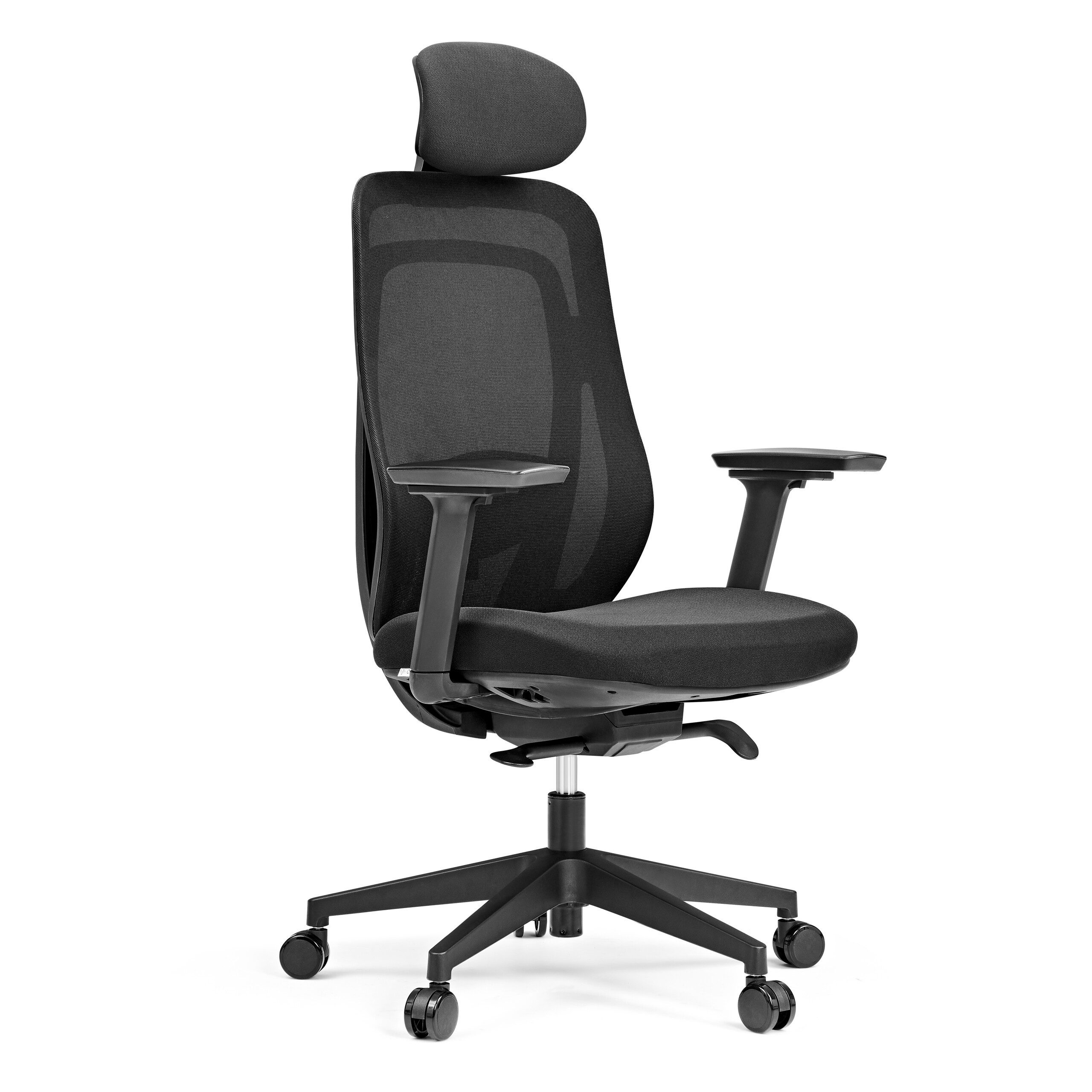 hjh OFFICE Drehstuhl Profi Bürostuhl Vivadapt Stoff / Netzstoff (1 St), Ergonomischer Chefsessel, Schreibtischstuhl höhenverstellbar