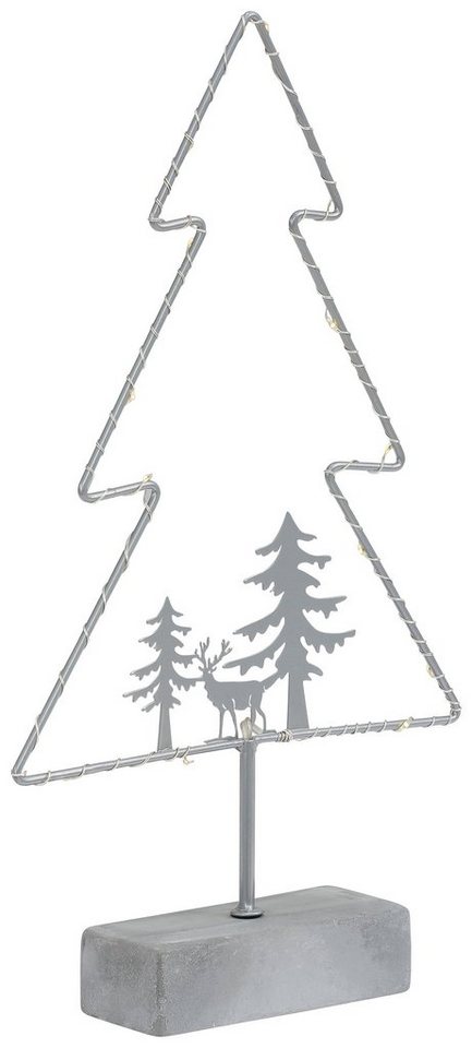 my home LED Baum »Timon«, Weihnachtsbaum, Gestell mit 15 warmen LED's, Höhe ca. 39,5 cm, Batteriebetrieb-HomeTrends