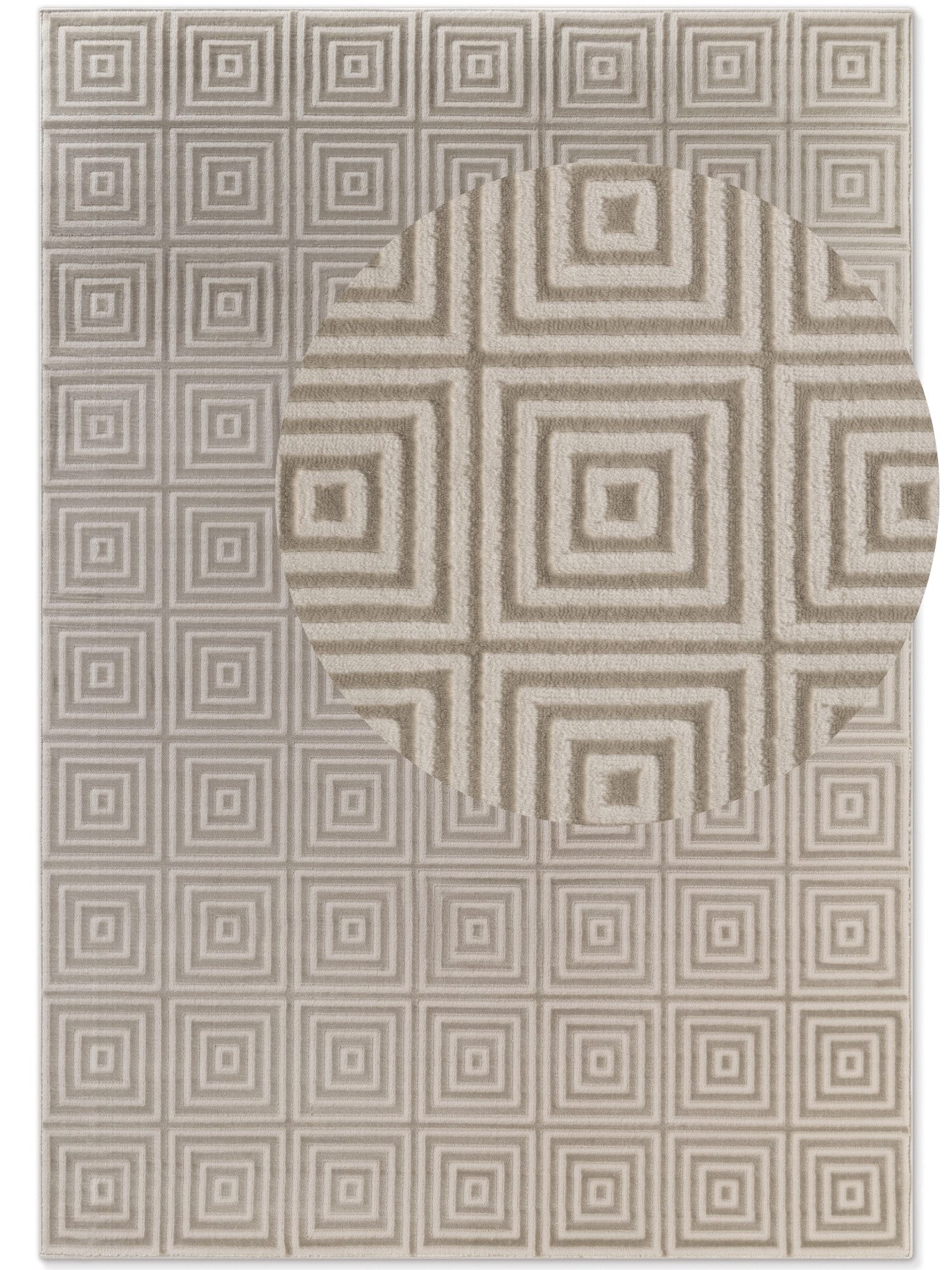 ELLE DECORATION Designteppich Tourmaline, rechteckig, Höhe: 9 mm, Wohnzimmer, Schlafzimmer, Läufer, Hoch-Tief Effekt, Flur, Glanz