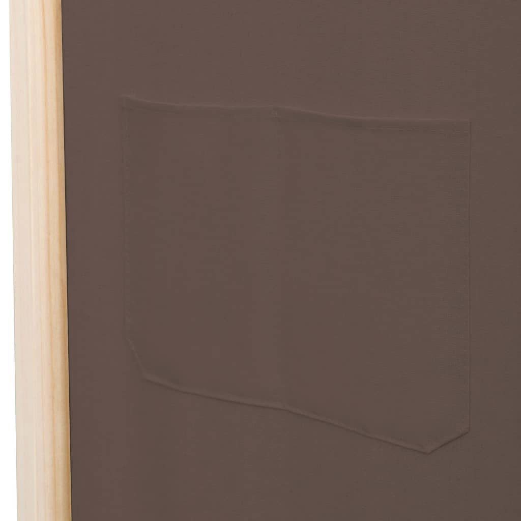 furnicato Raumteiler 4-teiliger Braun 170 cm x 4 x Stoff 160