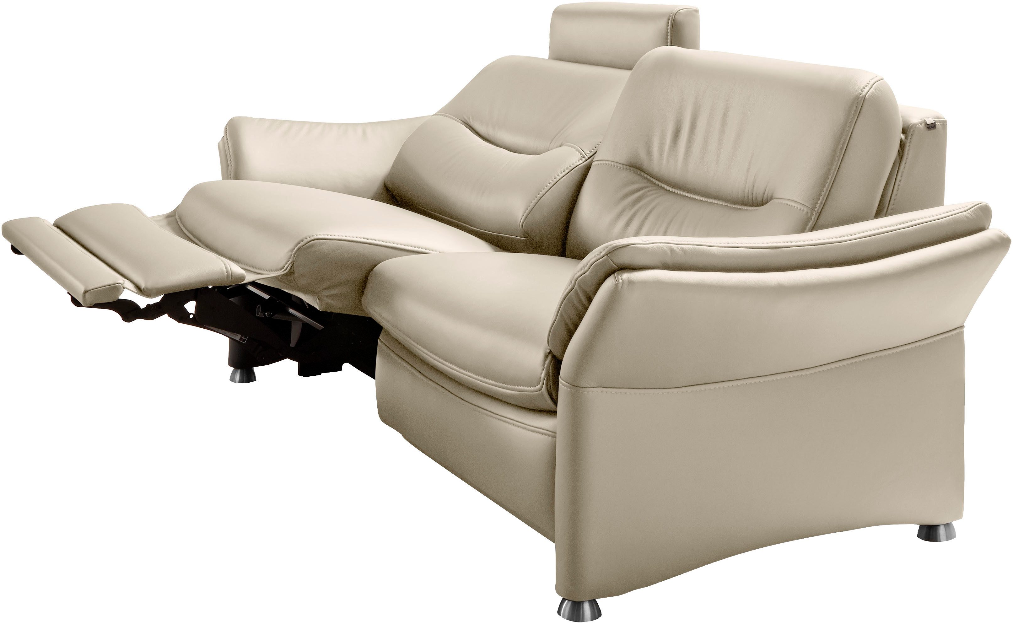 HUKLA 2,5-Sitzer HU-SF15058 Ledersofa, Breite 194 cm, aus Leder, optional Kopfstütze u. WallAway-Funktion