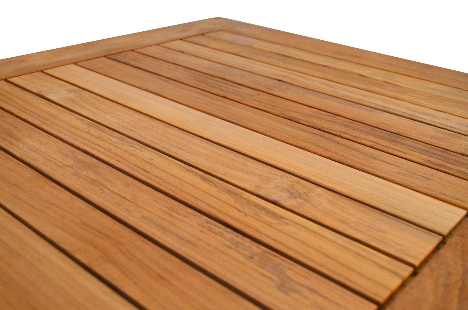 Kai Wiechmann Klapptisch Teak Falttisch 70 x 70 cm als wetterfester Gartentisch aus Teak, klappbarer und unbehandelter Teakholztisch