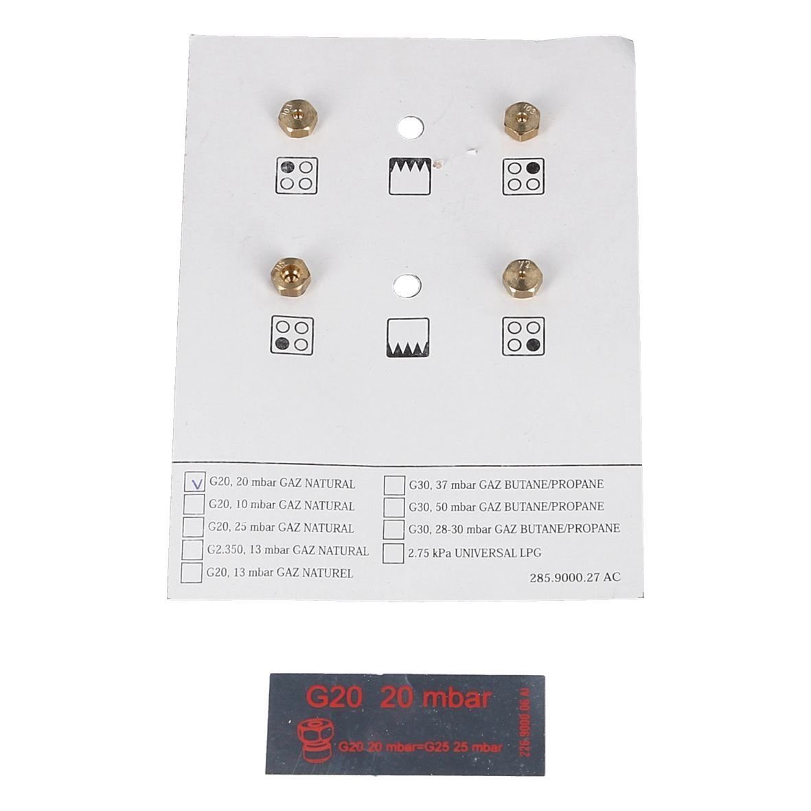 easyPART Montagezubehör Backofen wie Beko 4431900070 Düsensatz für Brenner, Backofen / Herd