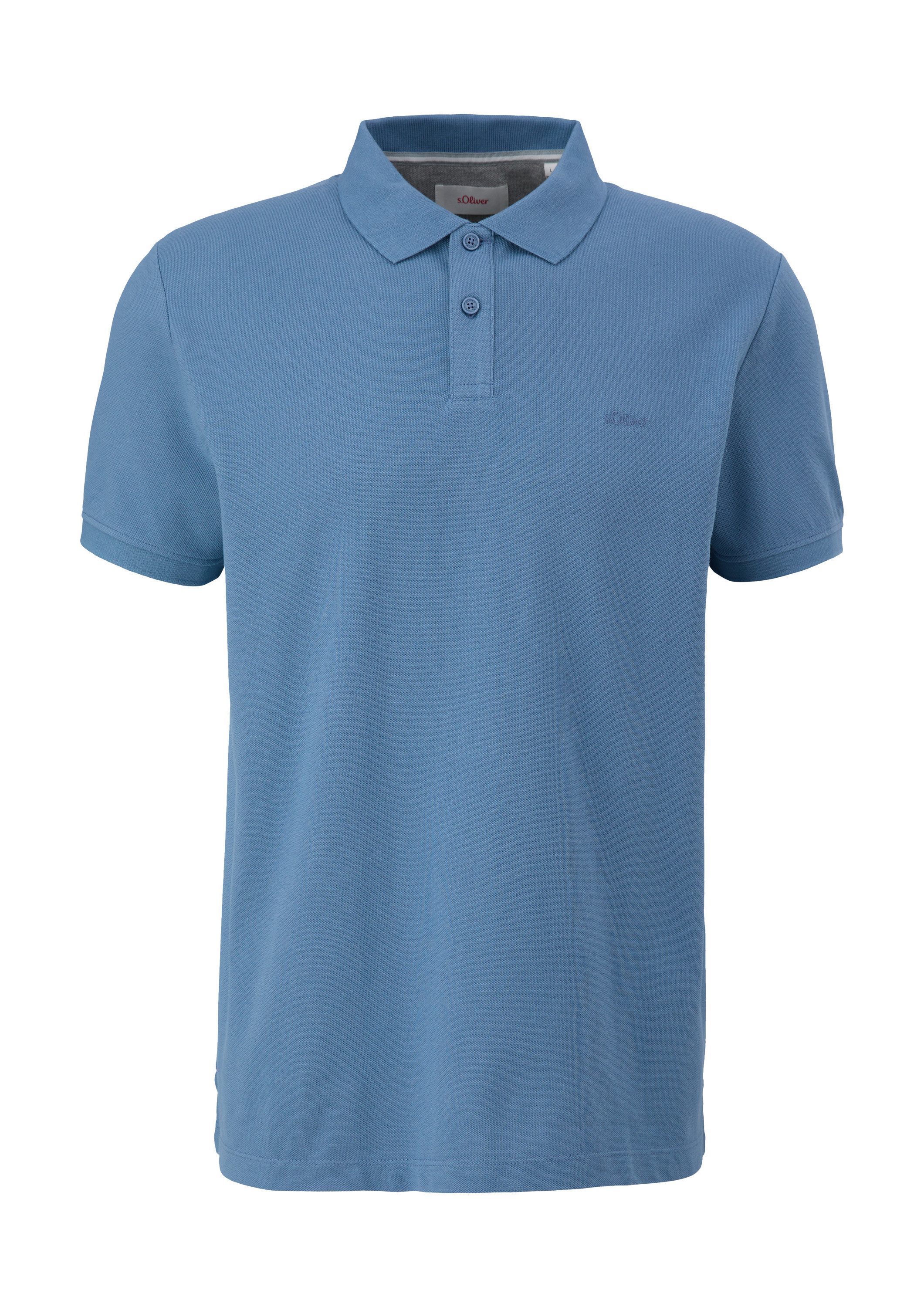 s.Oliver Kurzarmshirt Polo-Shirt Poloshirt aus Baumwollpiqué günstig online kaufen
