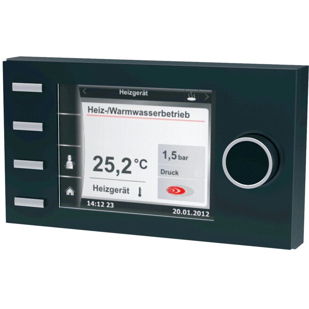 Wolf GmbH Raumthermostat Wolf Bedienmodul BM-2 BM2 inkl. Außenfühler schwarz 2745304