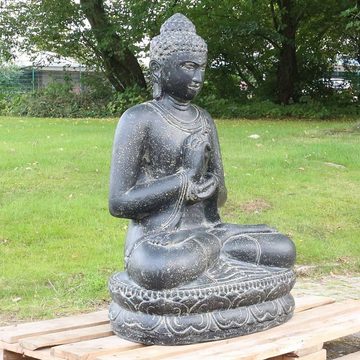 Oriental Galerie Dekofigur Buddha Figur sitzed Garten Steinfigur Chakra 100 cm (1 St)