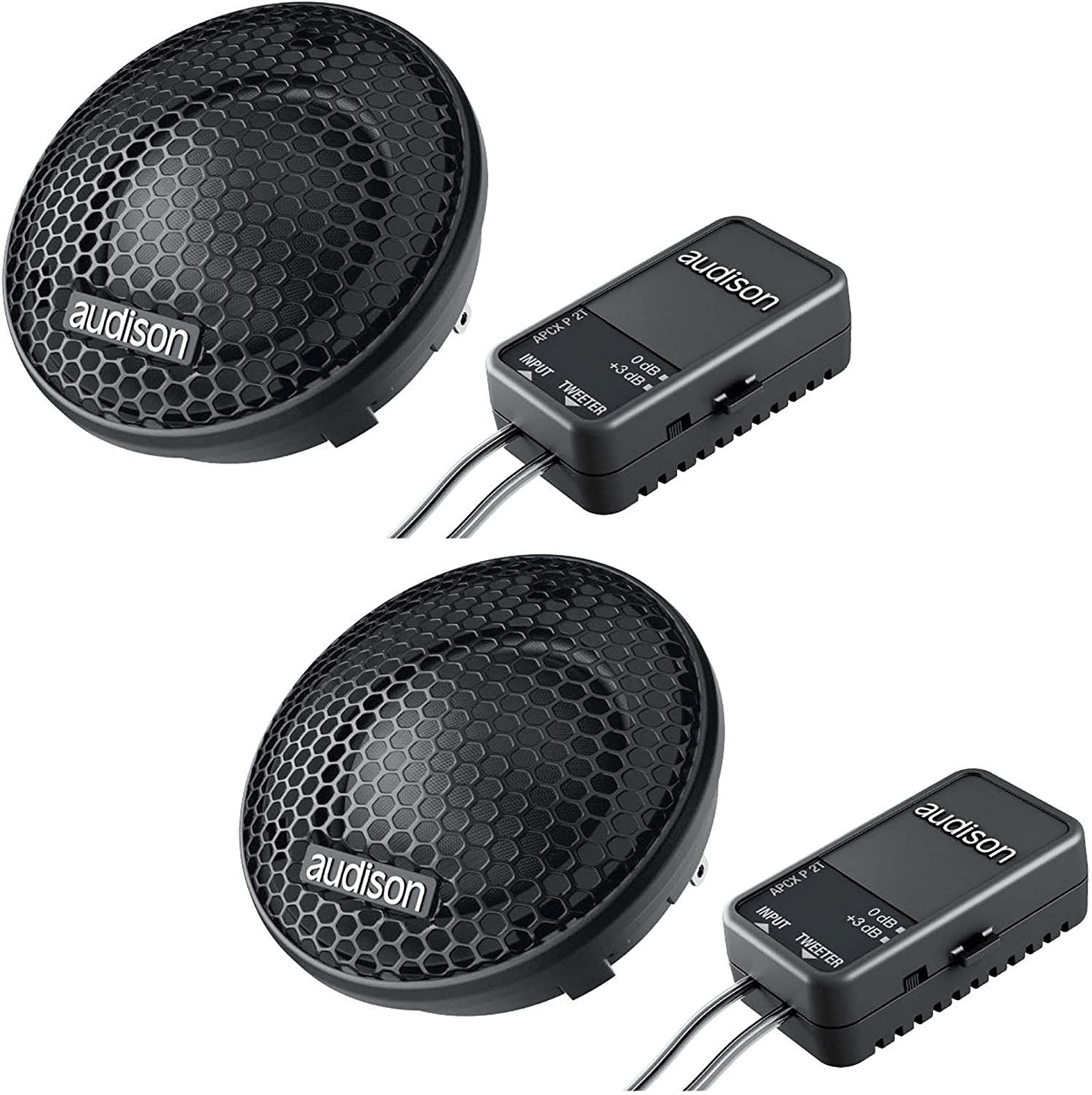 Audison AP 1P Hochtöner mit Frequenzweiche Paar Auto-Lautsprecher