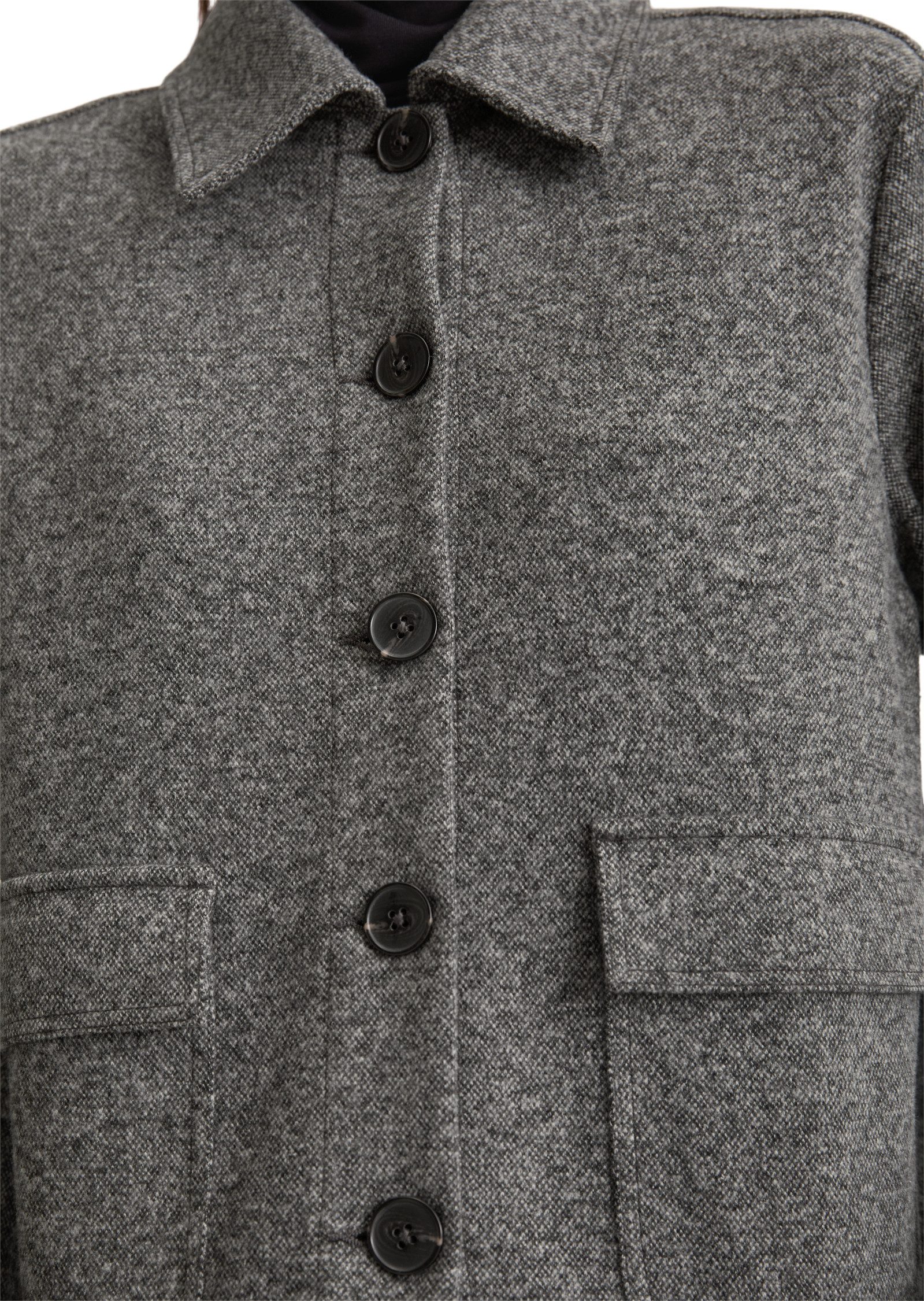 Marc O'Polo Kurzjacke Tweed-Jerseyjacke regular fit aus Organic Cotton-Mix