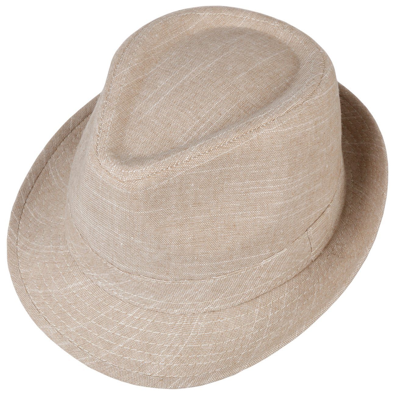 mit Stofftrilby (1-St) Futter beige Sonnenhut Lipodo