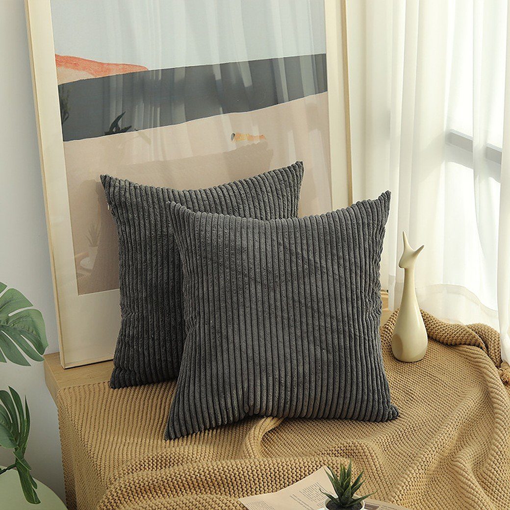 Interior by Hakito Dekokissen 2er Set Kissenbezug inklusive Füllkissen Kiss günstig online kaufen