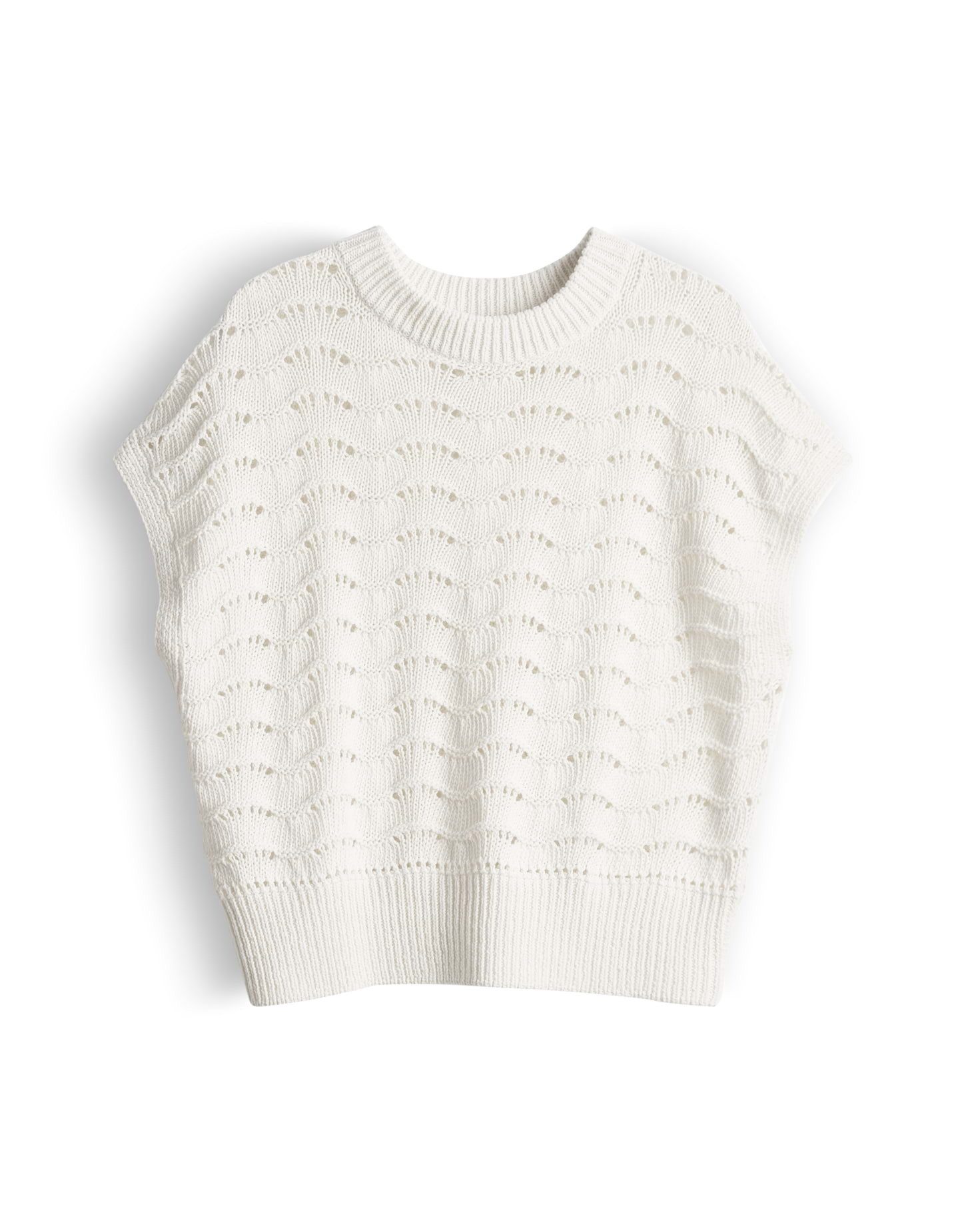 OPUS Strickpullover Pydra aus Feinstrick mit lockerer Passform Lochstrickmu günstig online kaufen