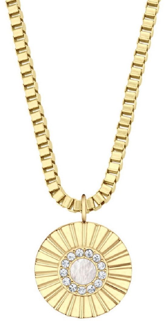 Bering Gliederketten-Set Halskette aus Edelstahl - Arctic Flowers Gold glänzend - BERING