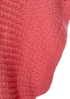 LASCANA Kurzarmpullover in luftigem Ajourstrick, Strickpullover, sommerlich