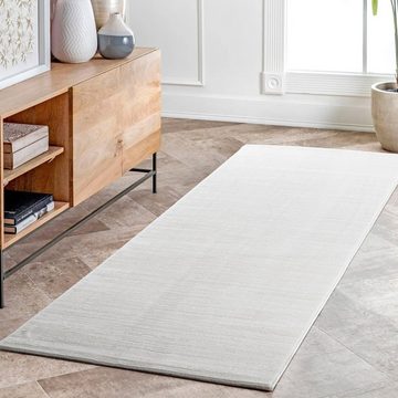 Designteppich Teppich LIMA Rund Silber: Zeitlose Eleganz, Primaflor-Ideen in Textil, quadratisch, Höhe: 10 mm