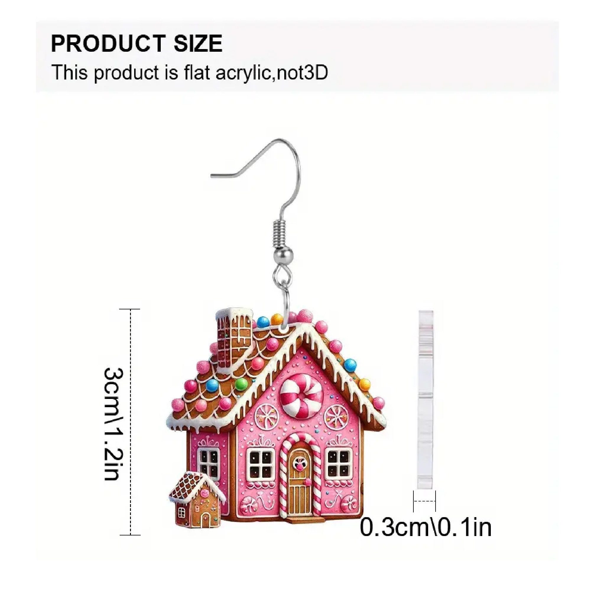 ONE ELEMENT Paar Ohrhänger Weihnachtsschmuck Ohrringe Ohrhänger Lebkuchenha günstig online kaufen