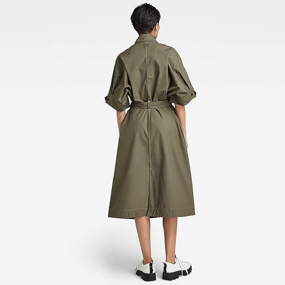 G-STAR Trenchcoat Damen High Trench Kleid Dresses (1-tlg) Größe : M
