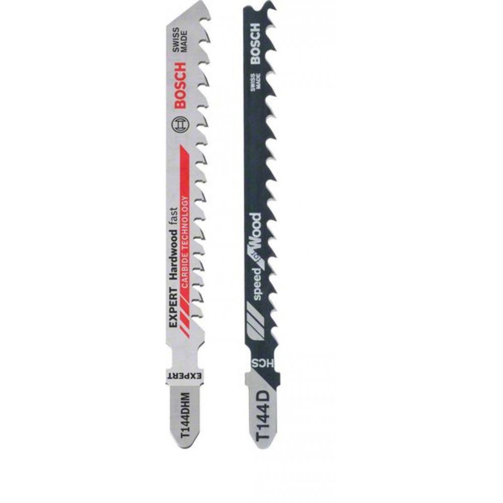 BOSCH Stichsägeblatt T144D 2608665202 - Stichsägeblatt-Set - 25 teilig - Zubehörsatz - grau