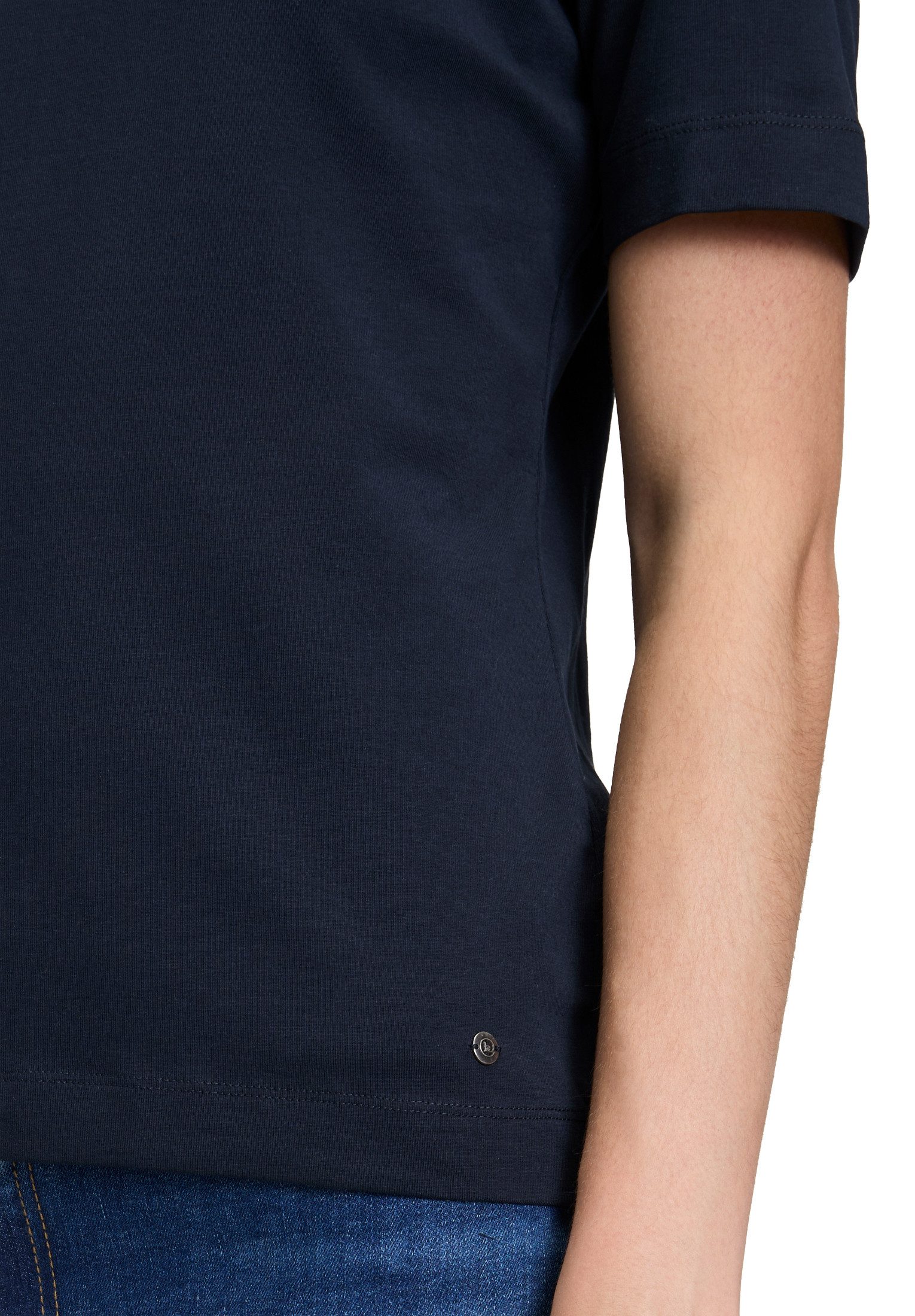 Betty&Co Kurzarmshirt Damen mit Rundhalsausschnitt (1-tlg) Form