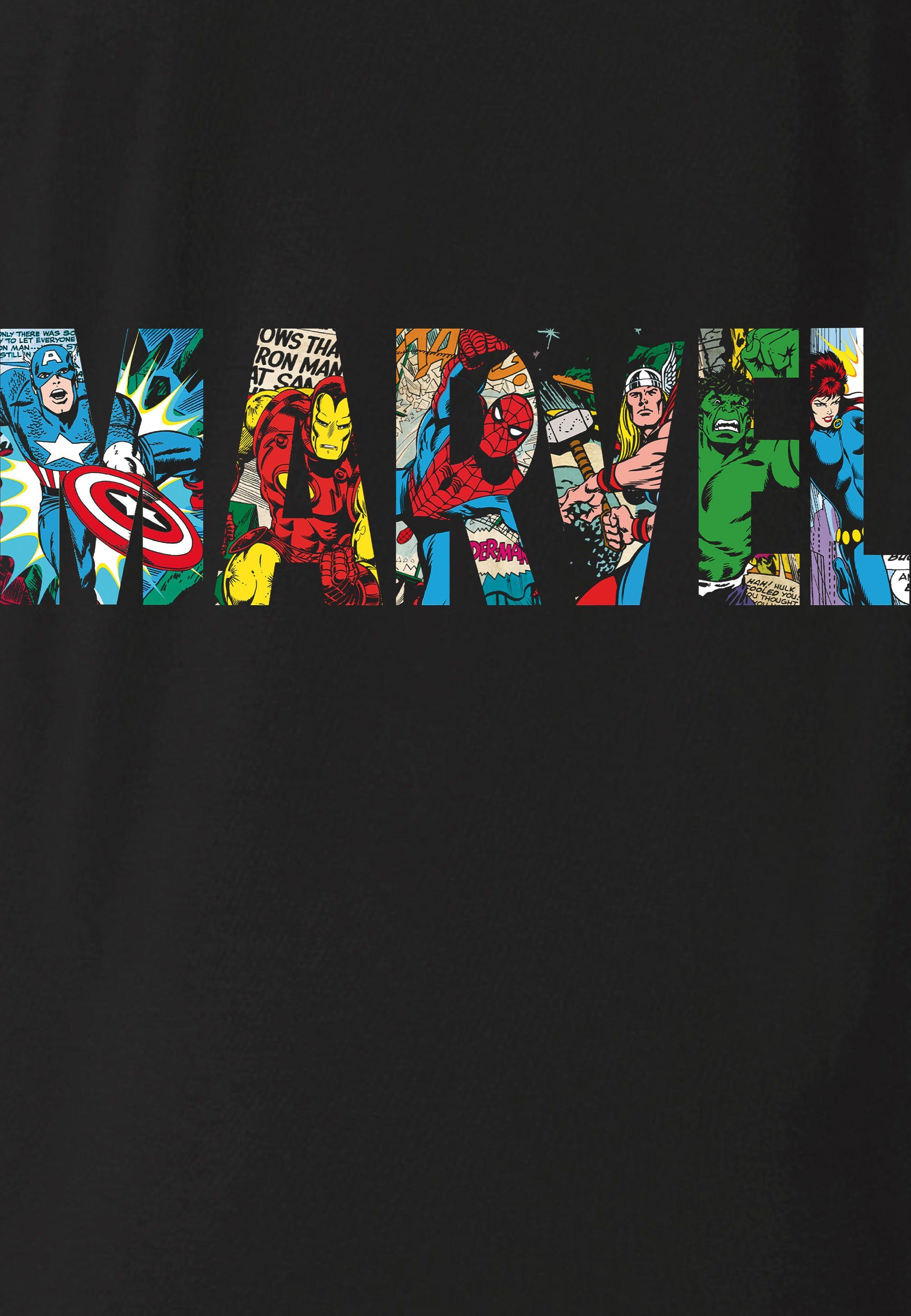 LOGOSHIRT T-Shirt Colour coolem Marvel mit Print Comic Logo