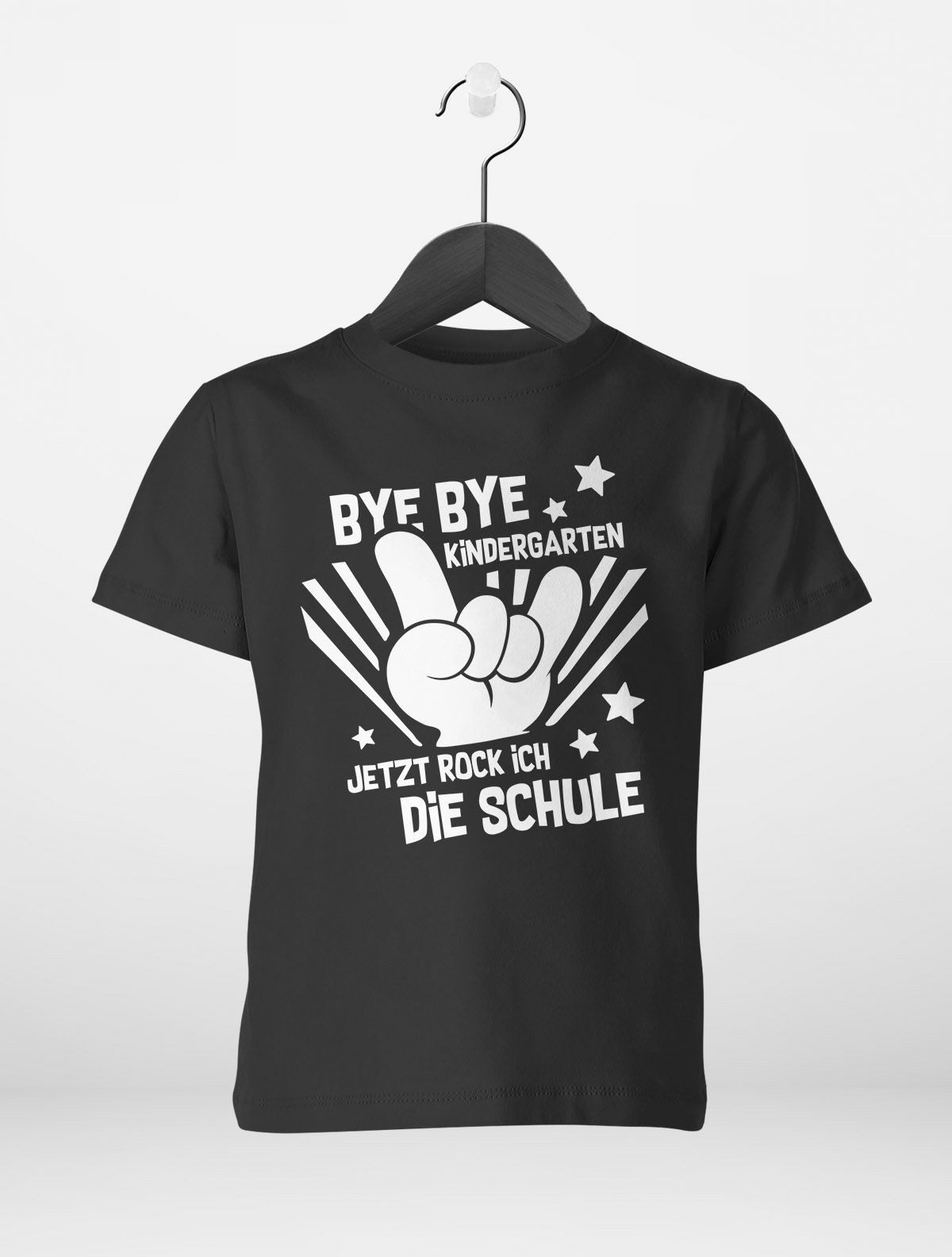Print-Shirt Kinder T-Shirt Mädchen Bye Bye Kindergarten Abschied Geschenk zur