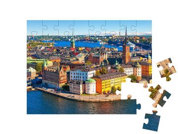 puzzleYOU Puzzle Altstadt Gamla Stan, Stockholm, Norwegen, 48 Puzzleteile, puzzleYOU-Kollektionen Schweden, 500 Teile, 2000 Teile, 1000 Teile