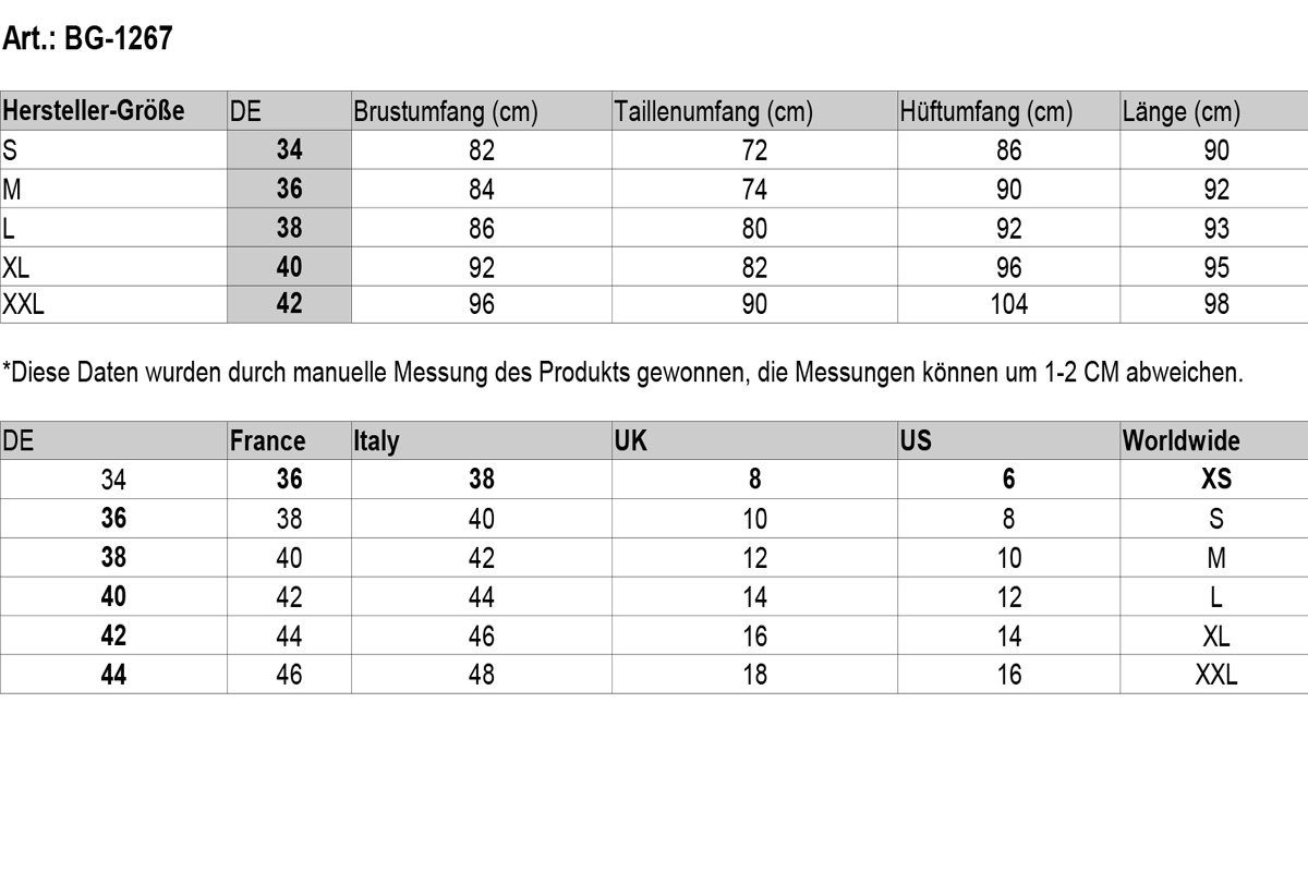 Bongual Sommerkleid Sommerkleid kurze Ärmel mit Vintage Kreise-Muster